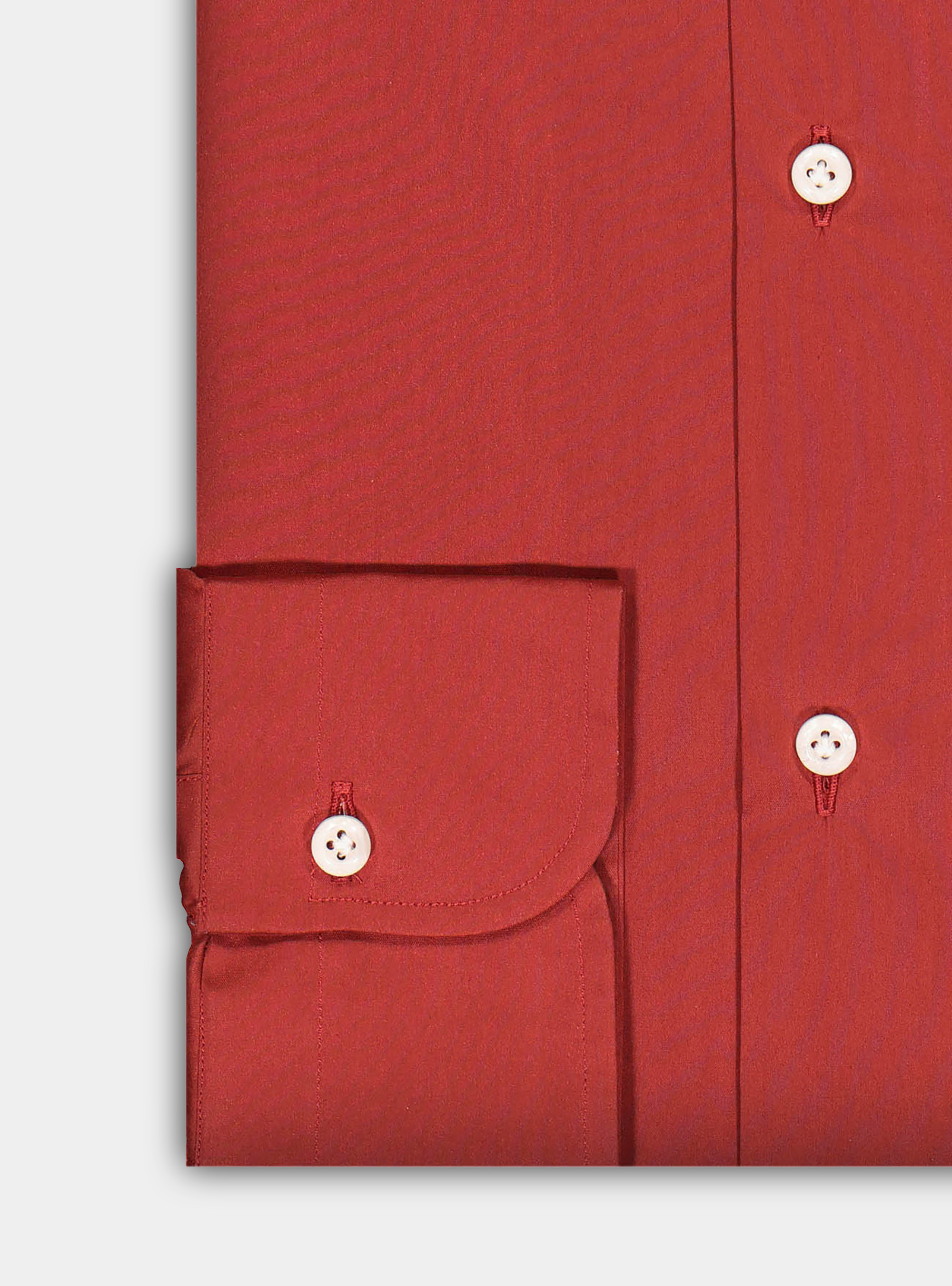 Chemise en coton extensible, ORANGE FLEMME