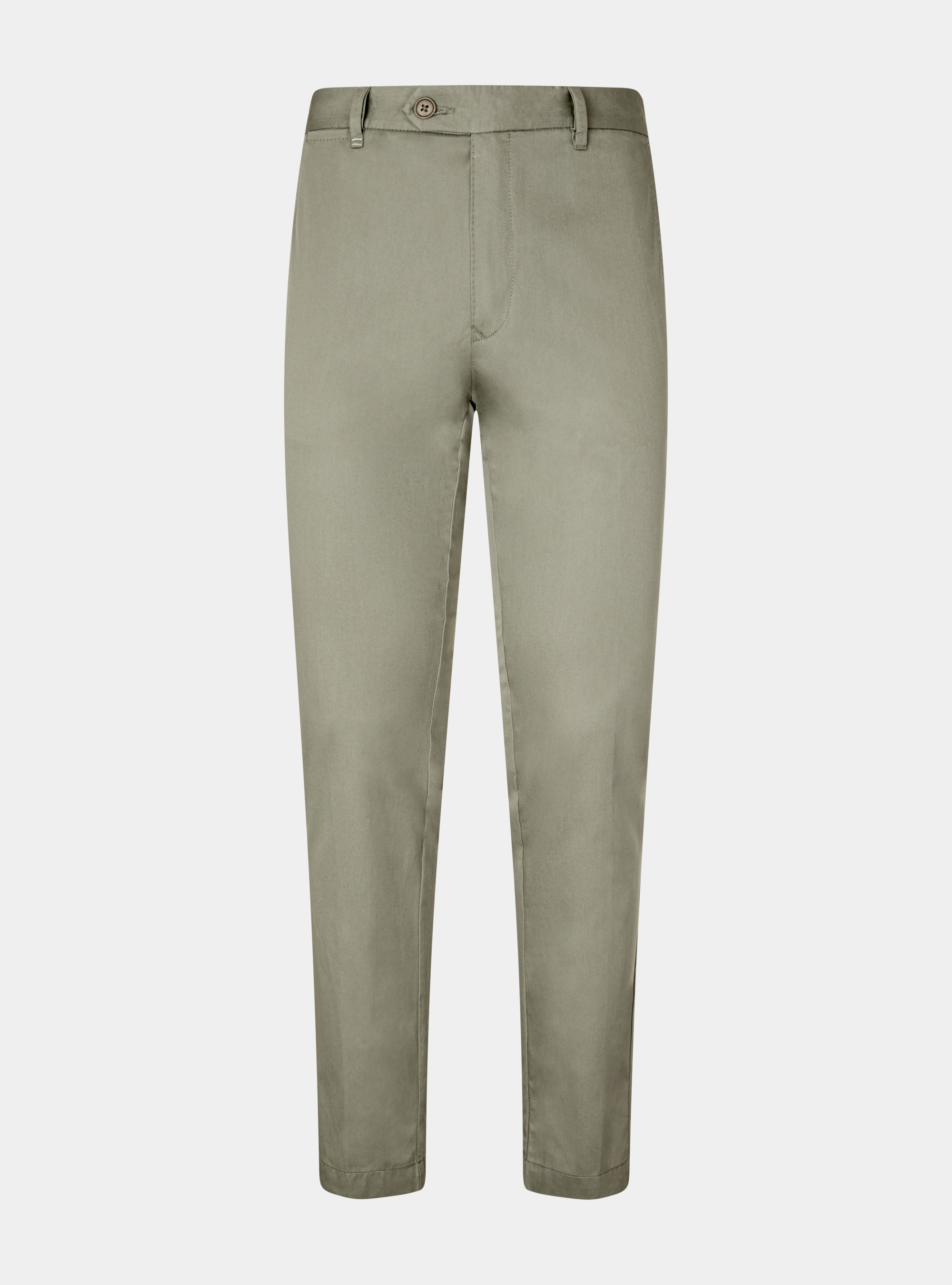 Pantaloni slim fit in twill leggero, SALVIA 0602C