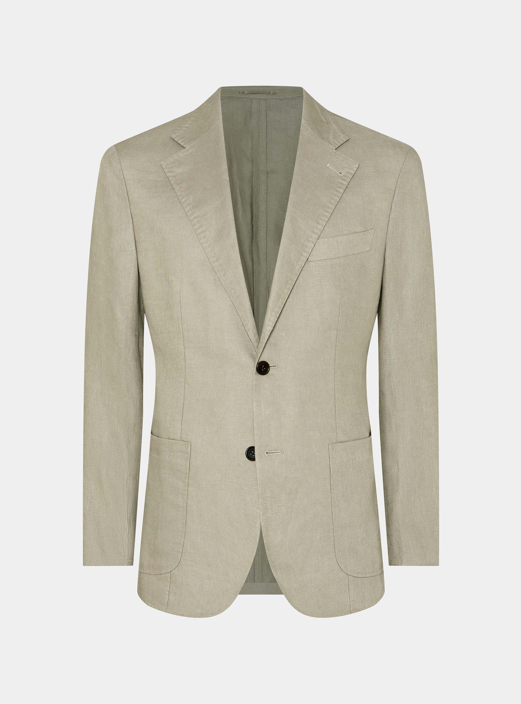 Pure linen suit blazer, SAND