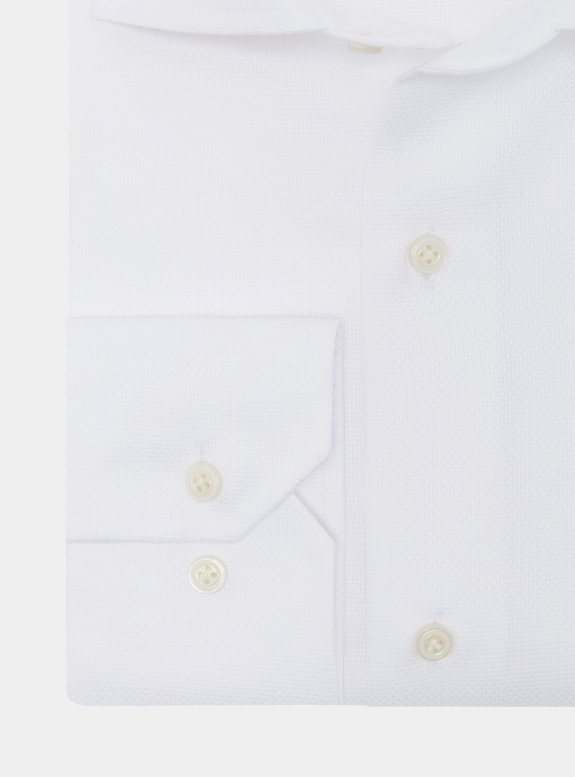 Textured cotton shirt, WHITE