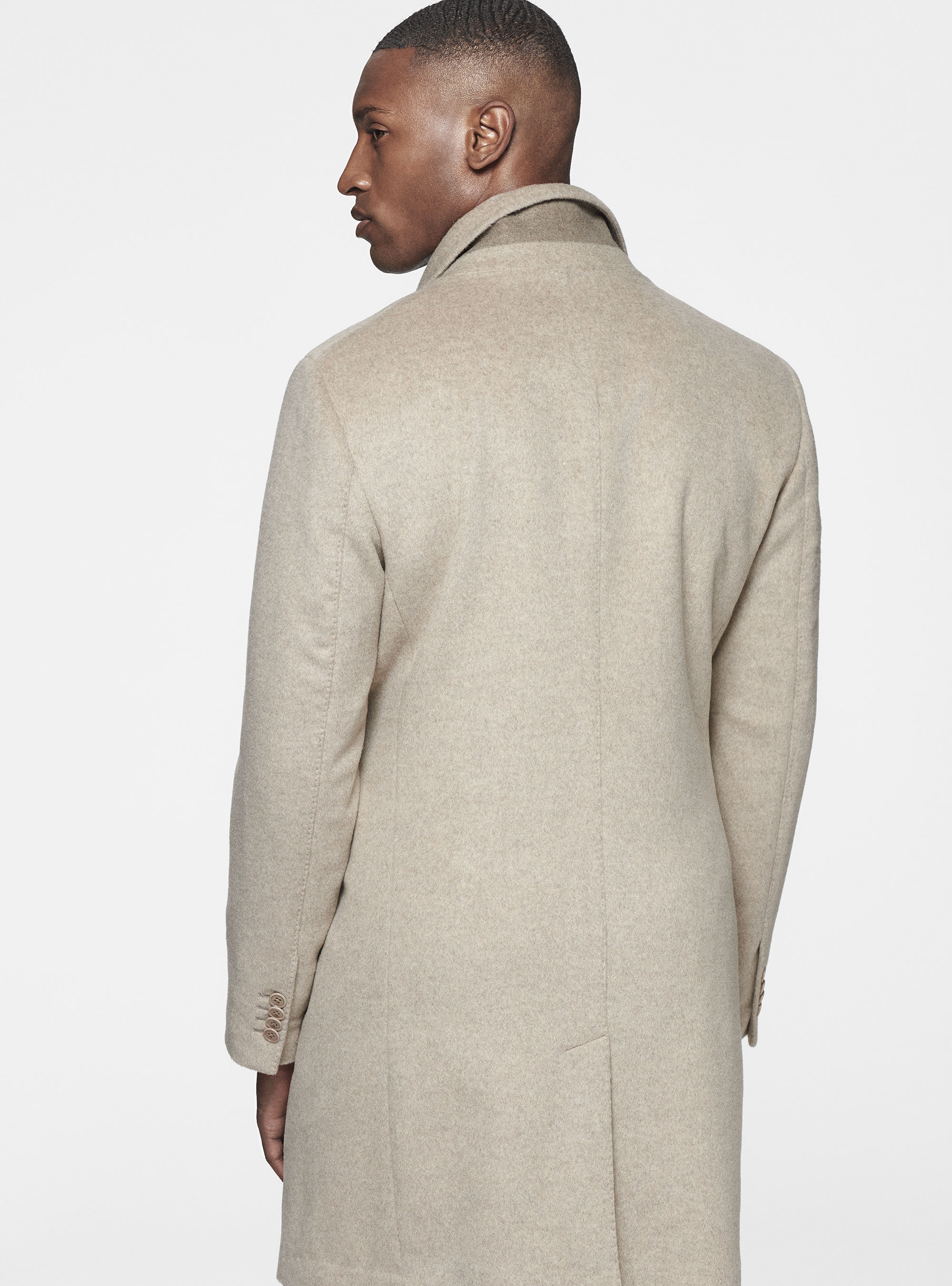 Mantel aus Wolle und Kaschmir, Ã CRU