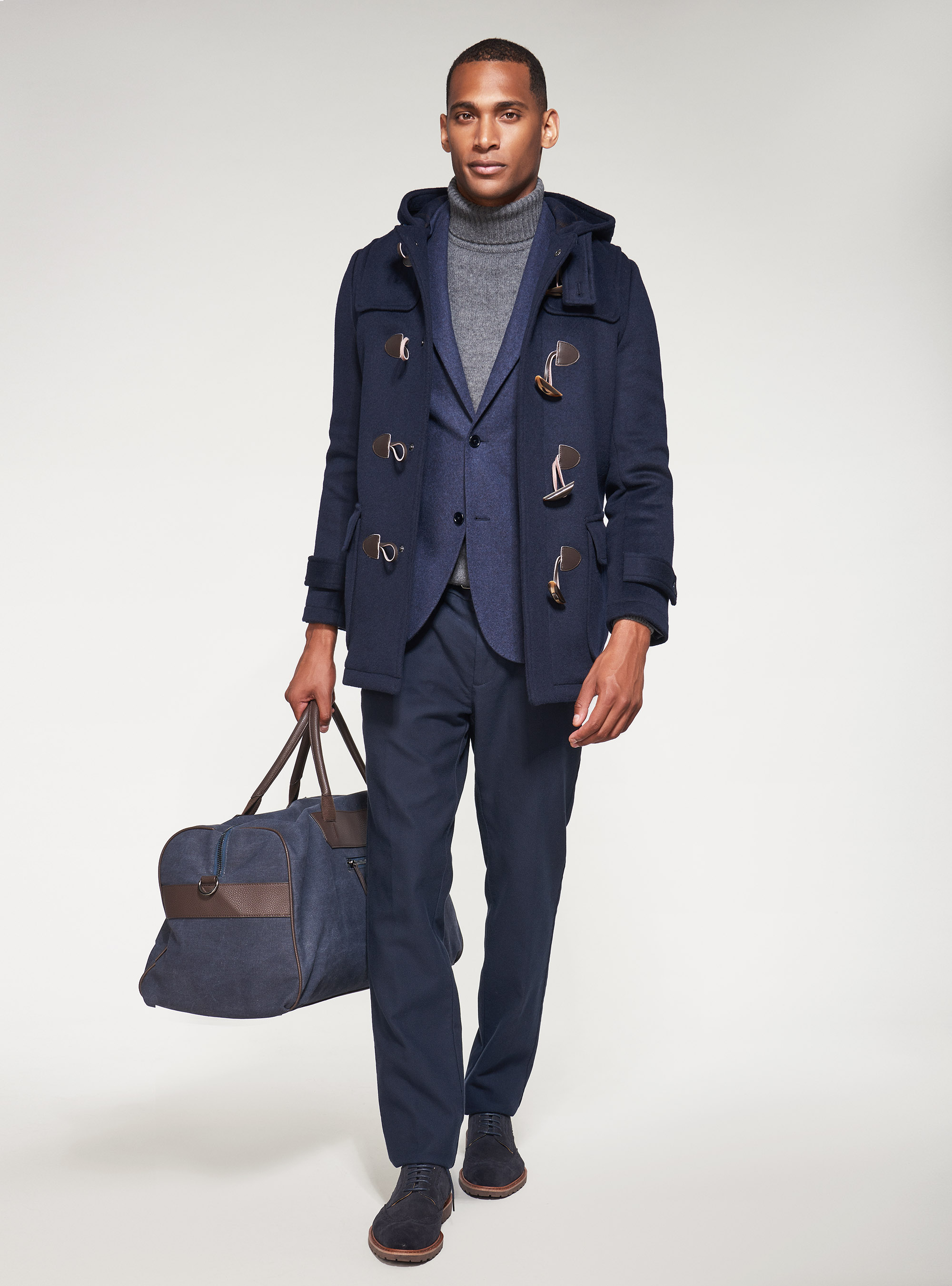 Giacca in lana sfoderata, BLU NAVY