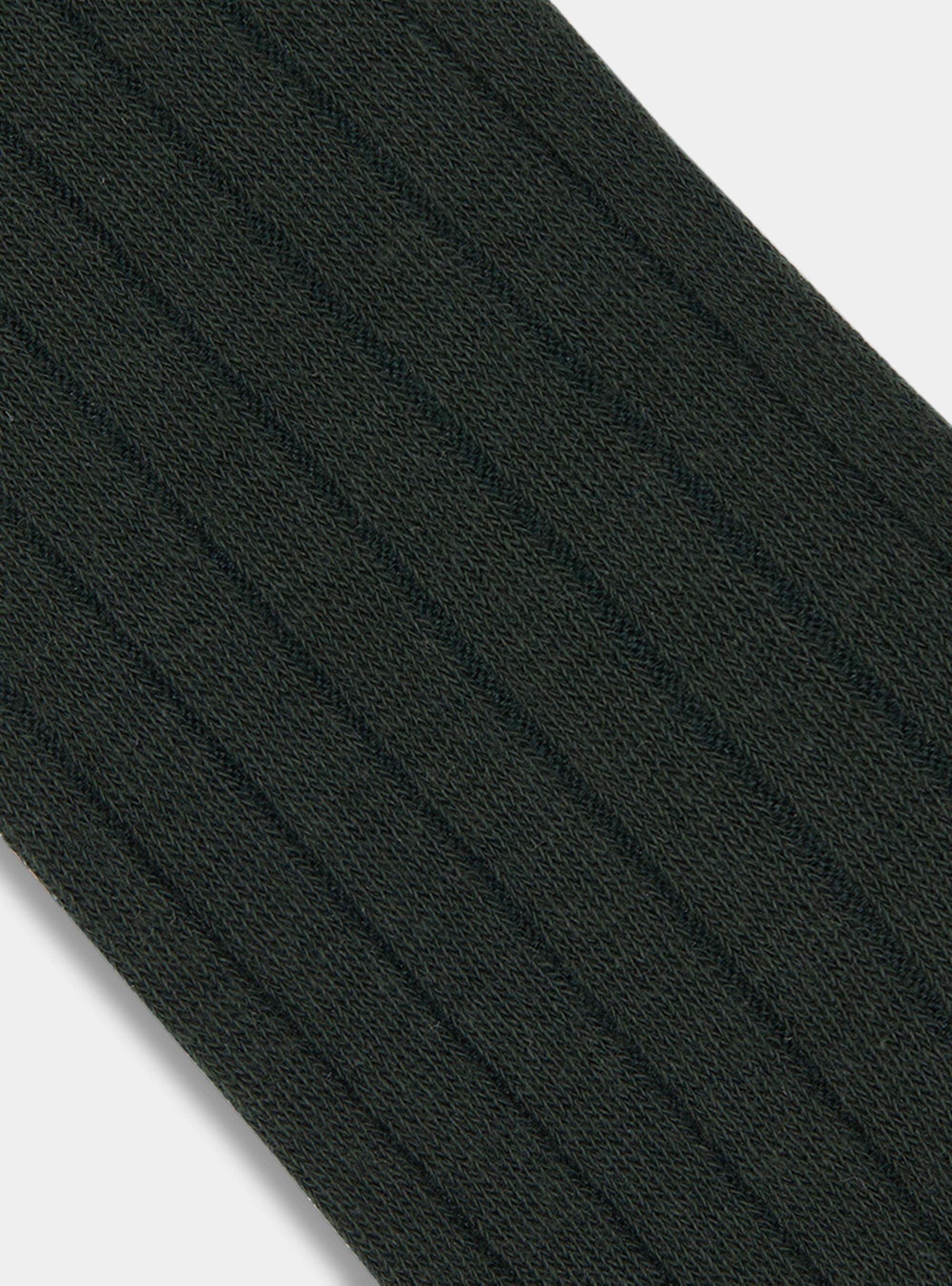 Calcetines de canal&eacute; con bordado, VERDE