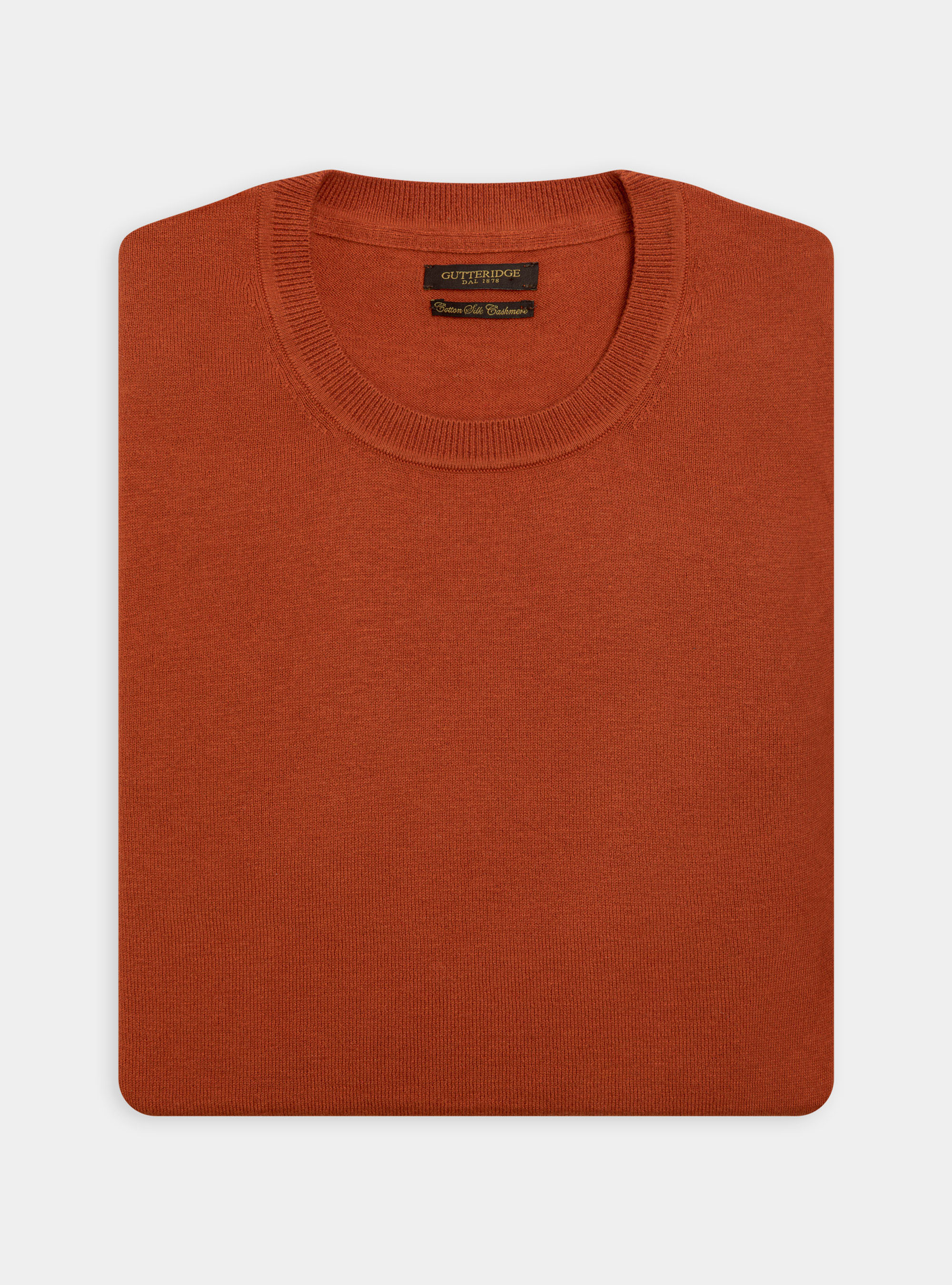 Jersey de cuello redondo de algod&oacute;n, seda y cachemira, 0713C ZUCCA