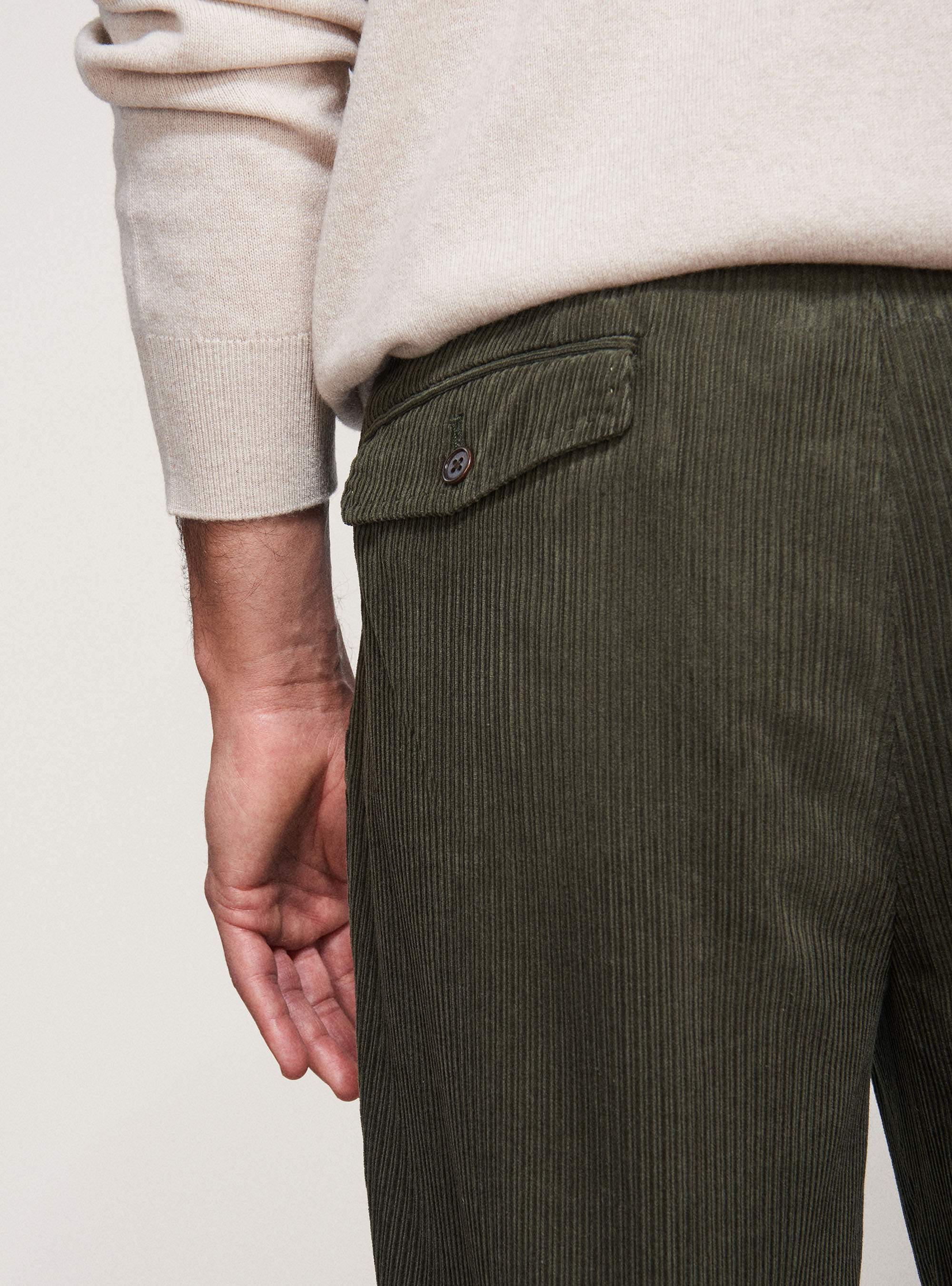 Pantaloni in velluto rigato