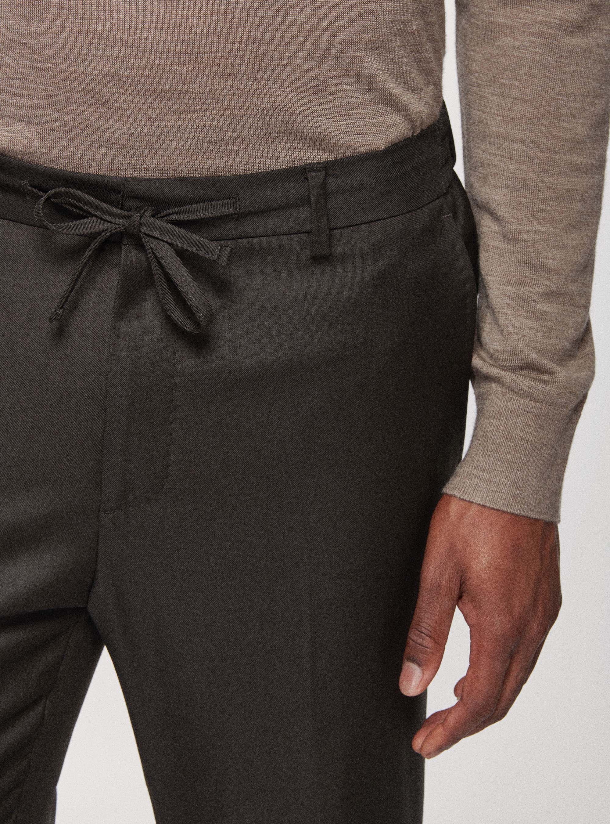 anuke sale ANUKE (アンヌーク）Drawstring Wool Pants 即日発送