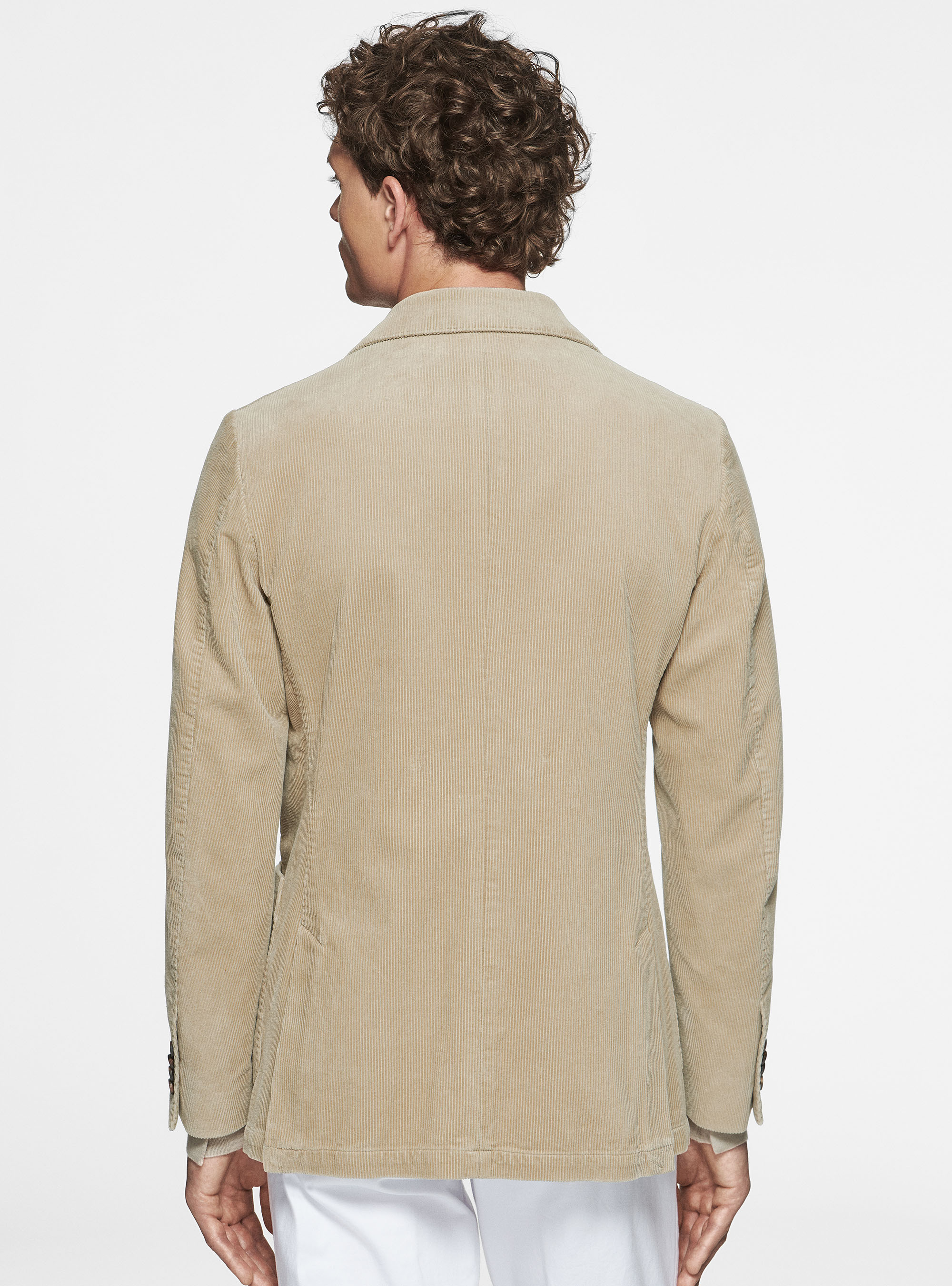 Giacca in velluto, SABBIA