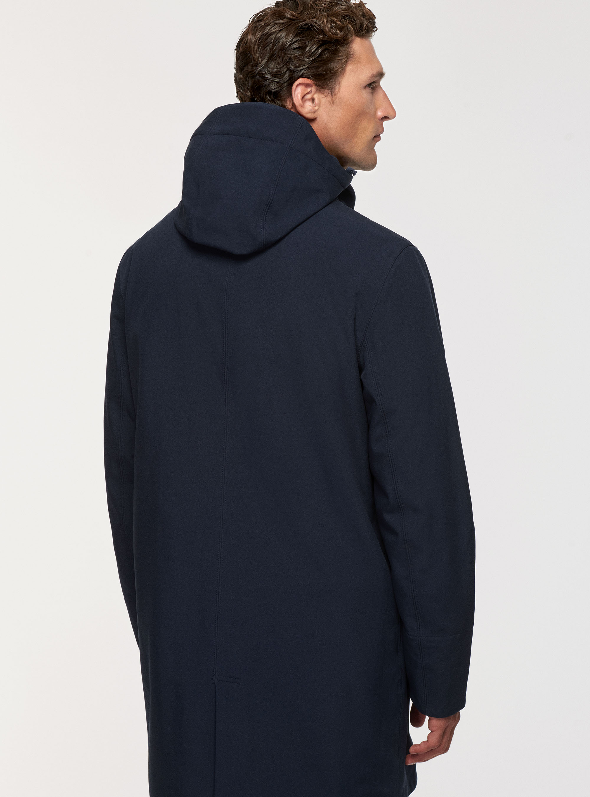 Giubbotto tecnico con cappuccio, BLU