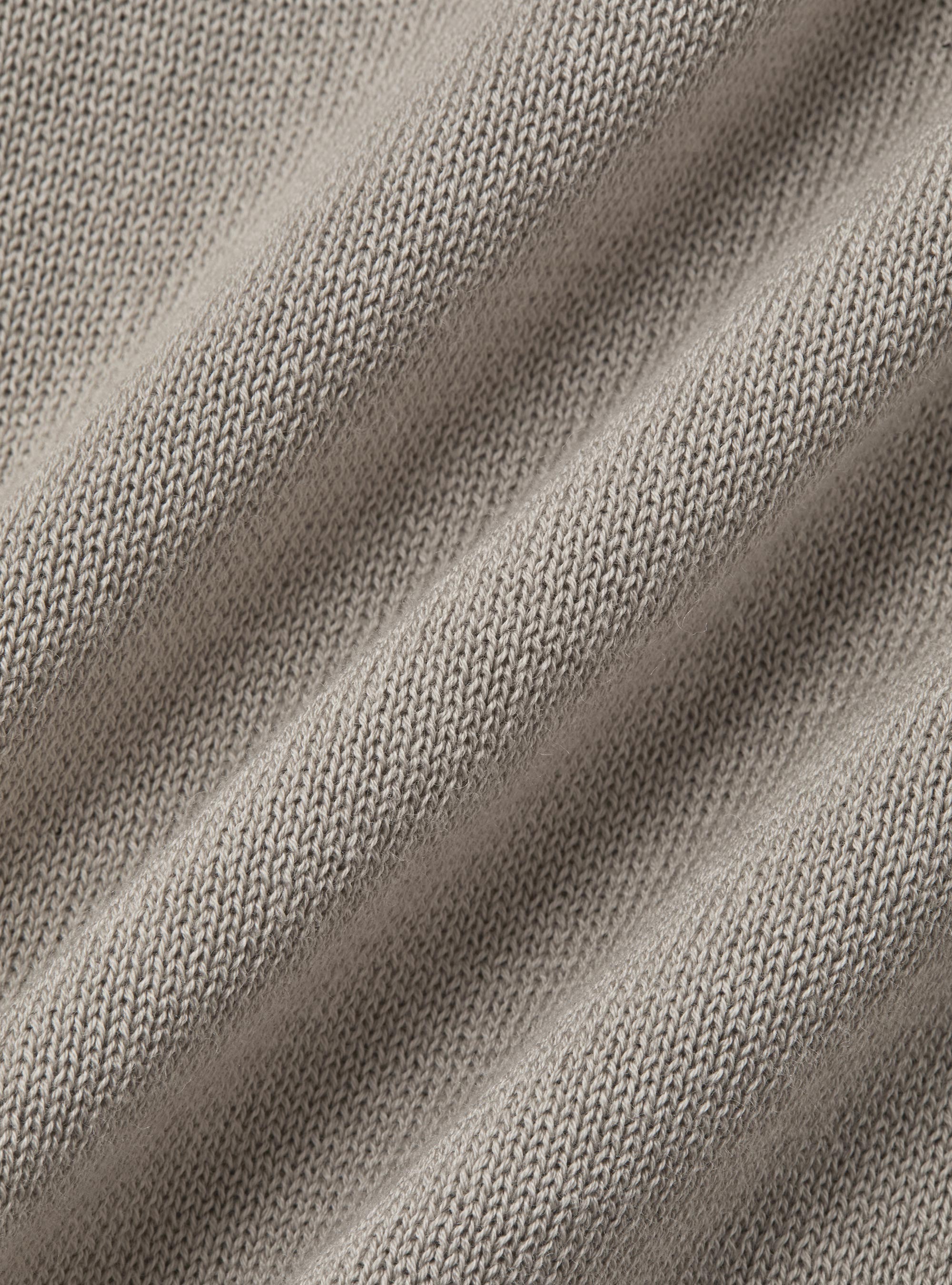 Gilet doppiopetto in maglia di cotone, SABBIA