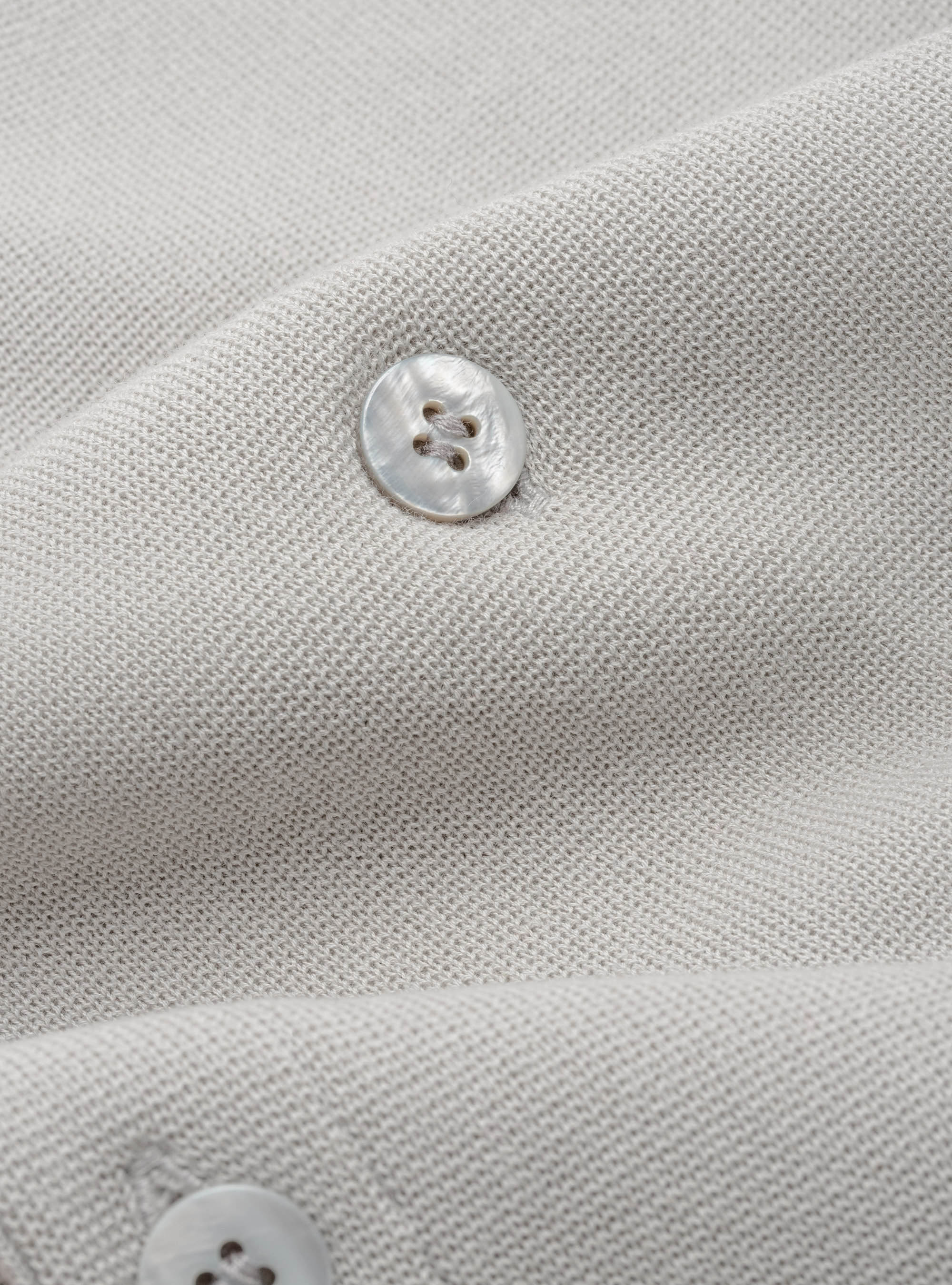 Gilet in maglia in puro cotone extrafine, GRIGIO CHIARO MELANGE