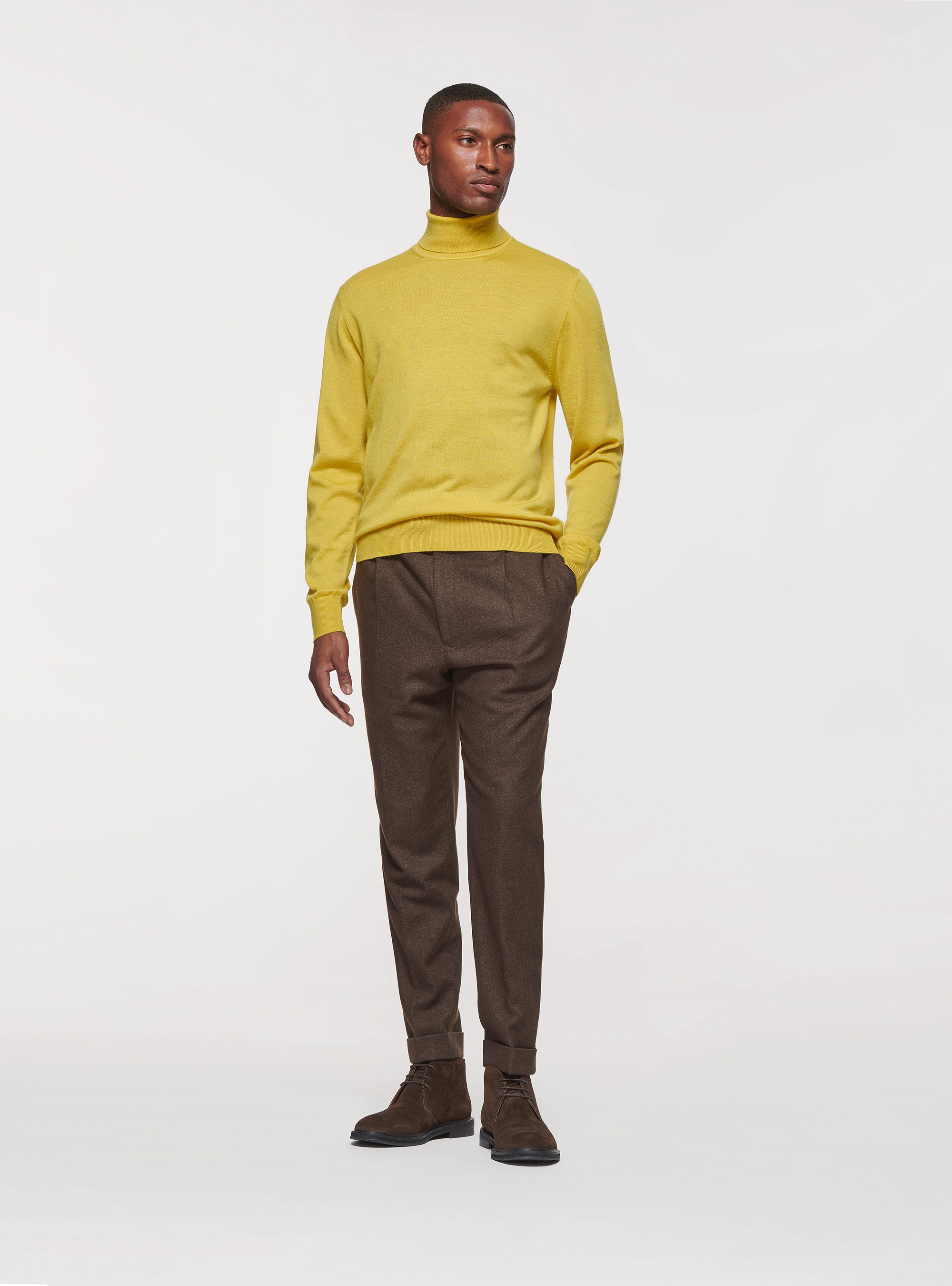 Dolcevita in pura lana merino, 0711C OCRA