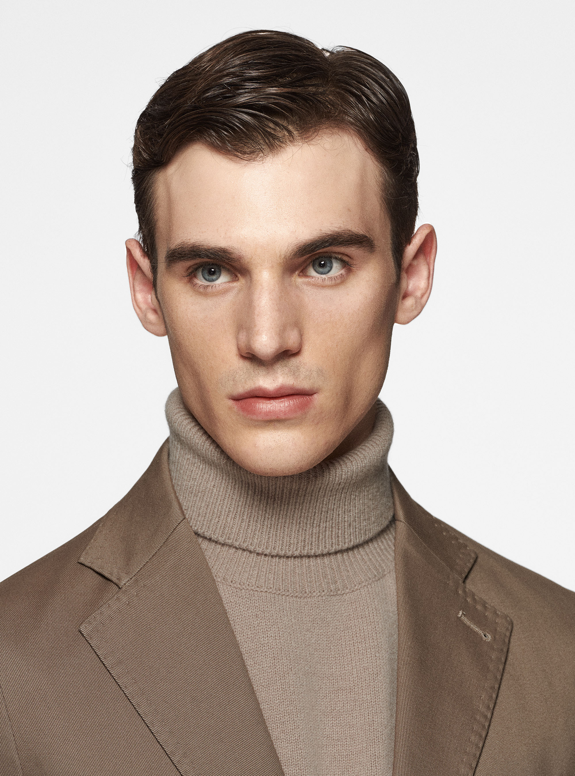 Giacca in cotone smerigliato, FANGO