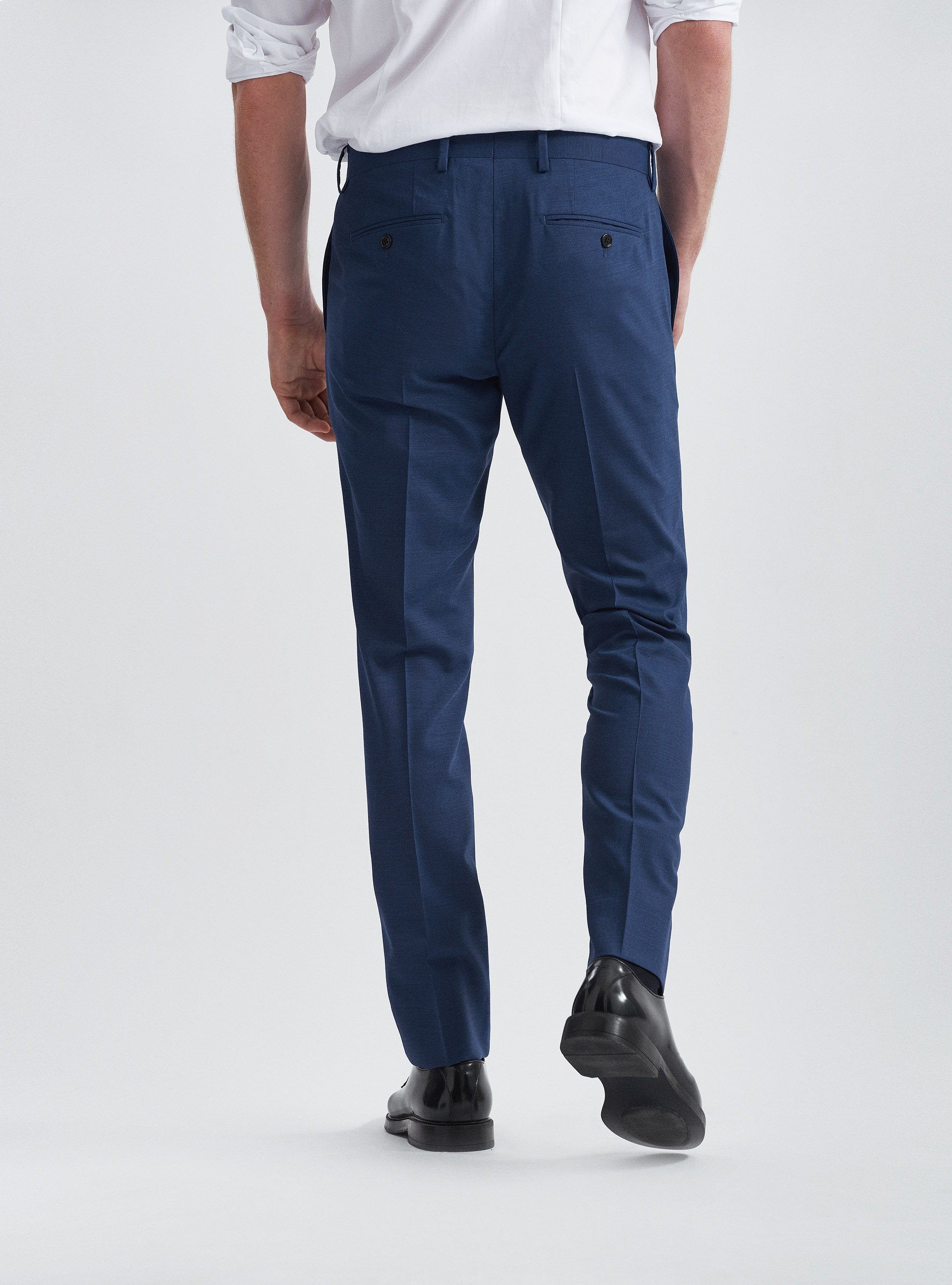 Fresh wool suit trousers, INK