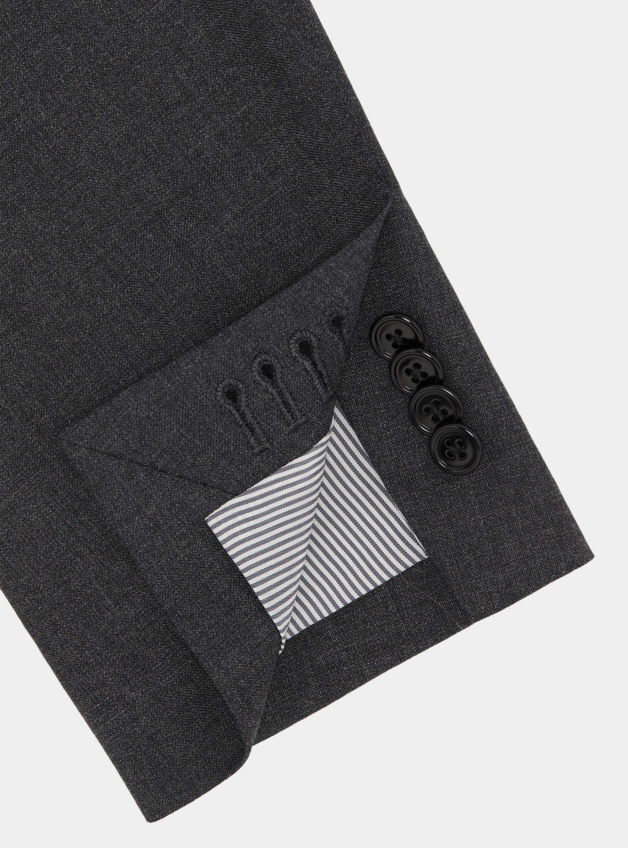 Vitale Barberis Canonico pure wool suit blazer, ASPHALT GREY