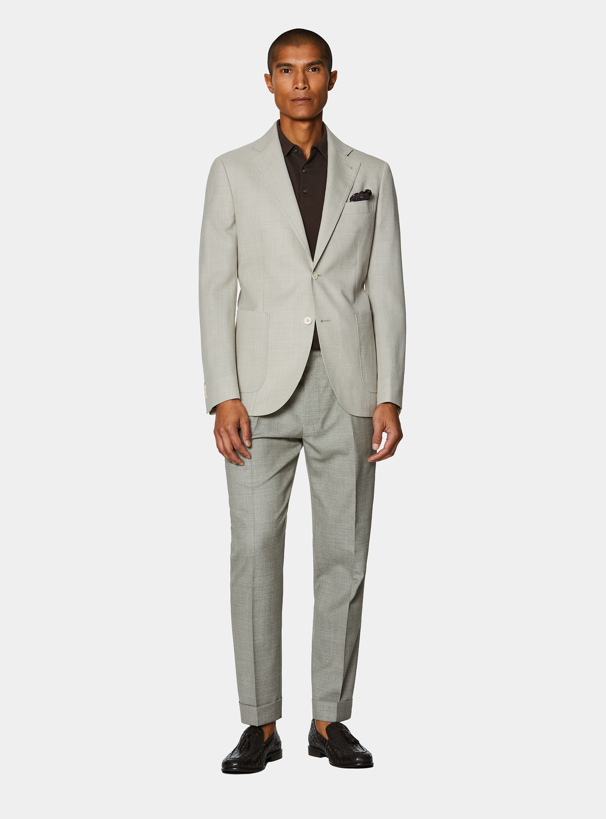 Giacca hoprsack in pura lana, ECRU