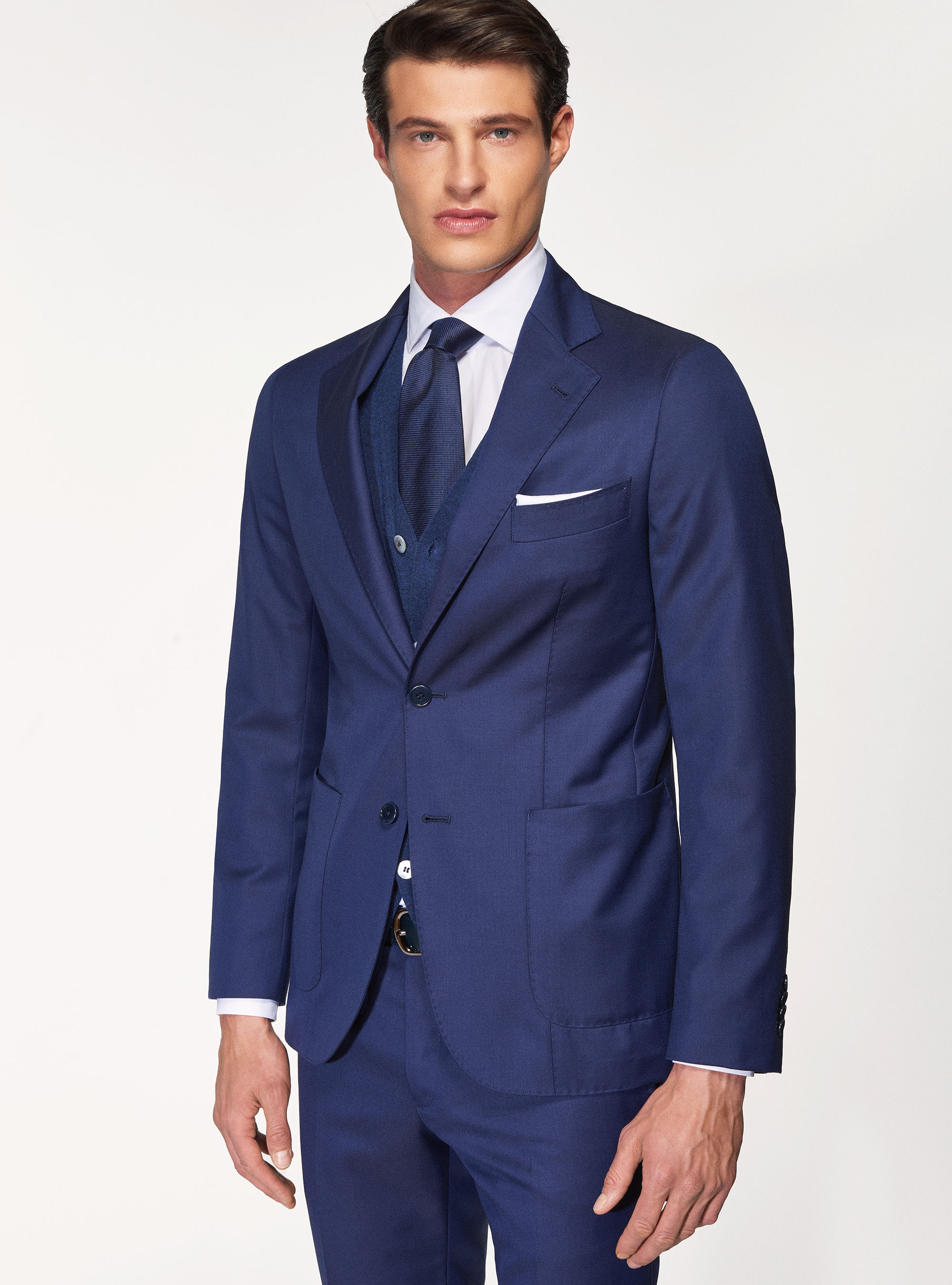 Giacca per abito in pura lana superfine 110's Vitale Barberis Canonico, BASALTO