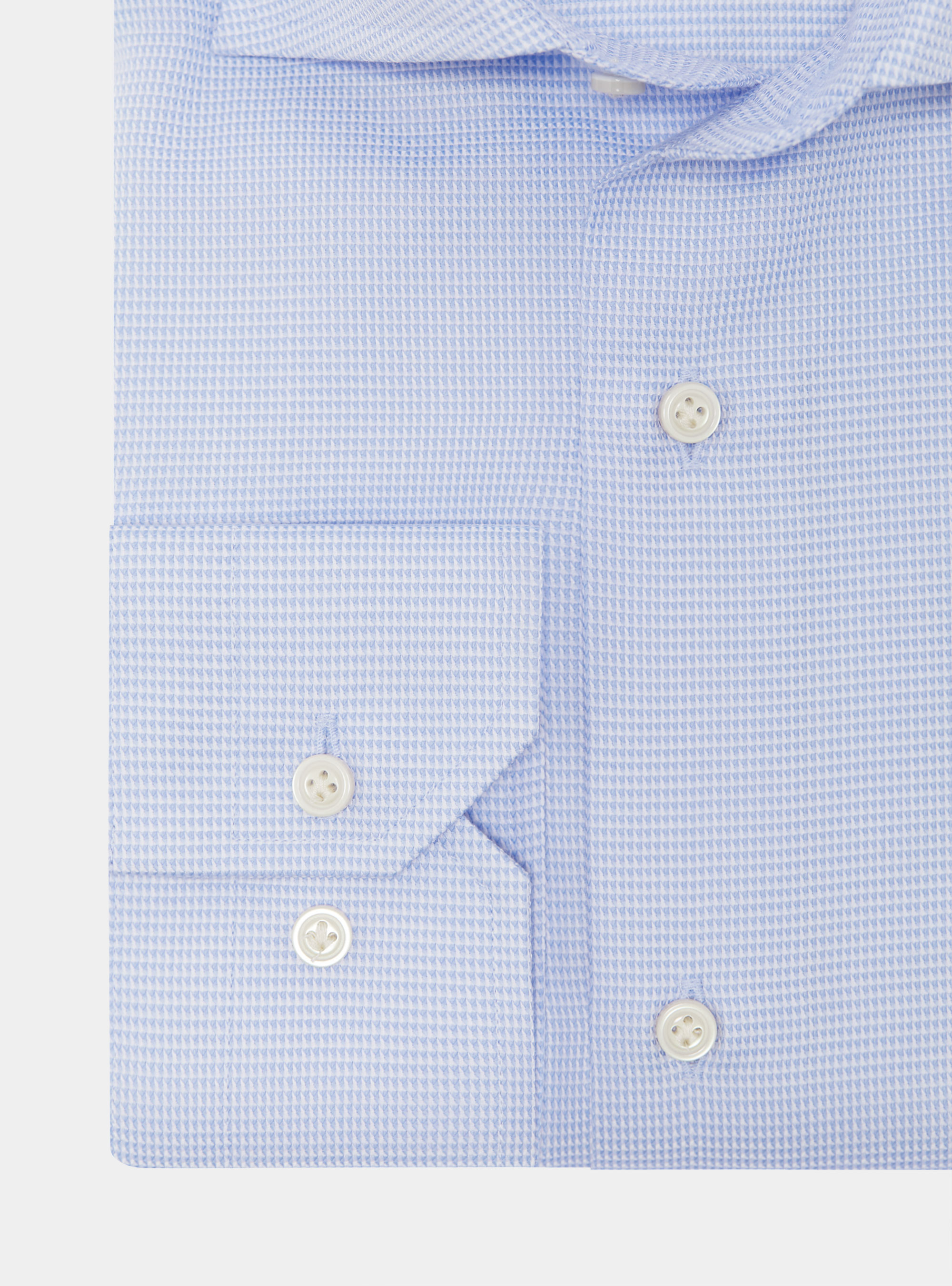 Textured cotton shirt, LIGHT BLUE