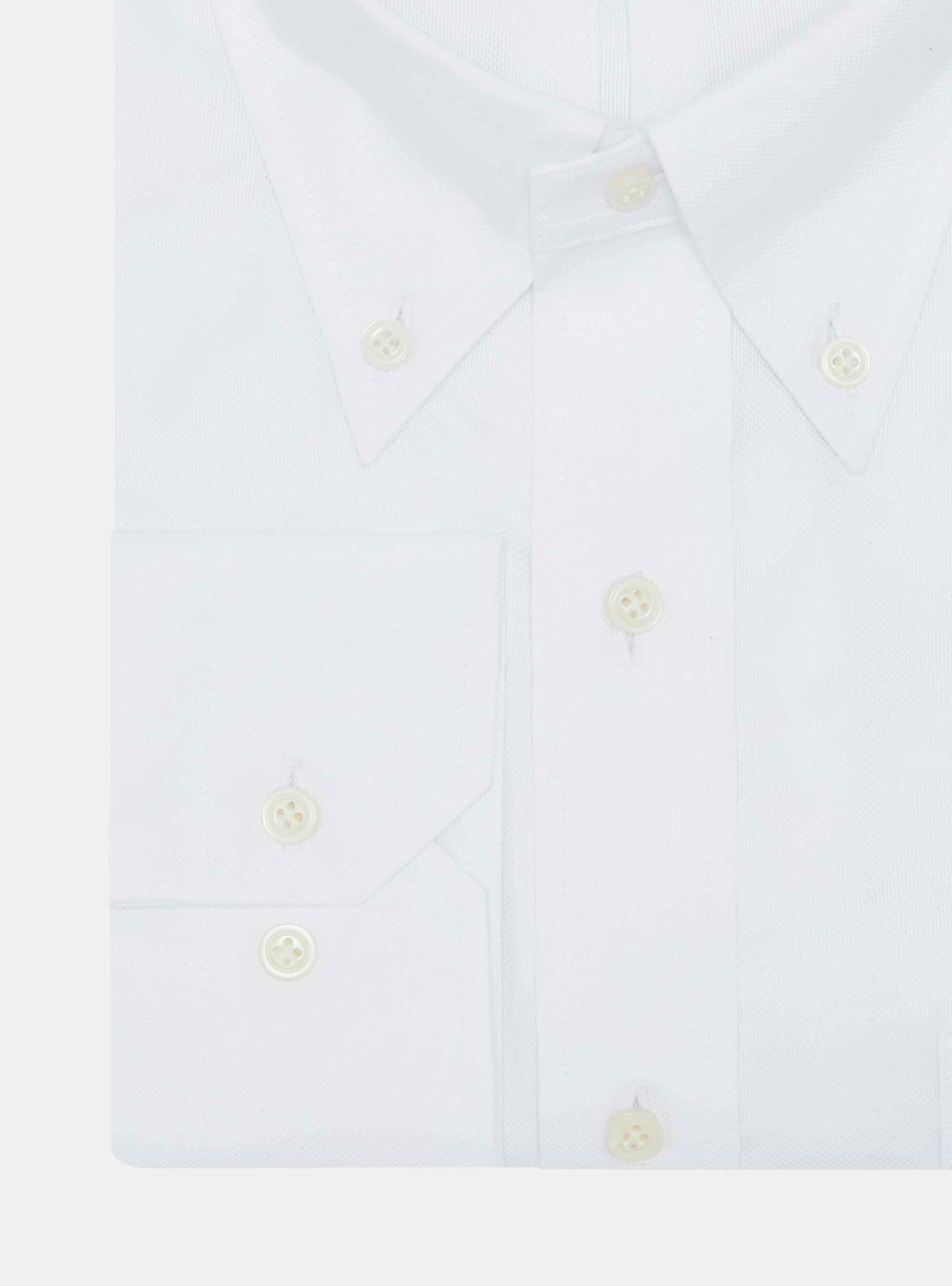 Chemise confortable en coton oxford, BLANC