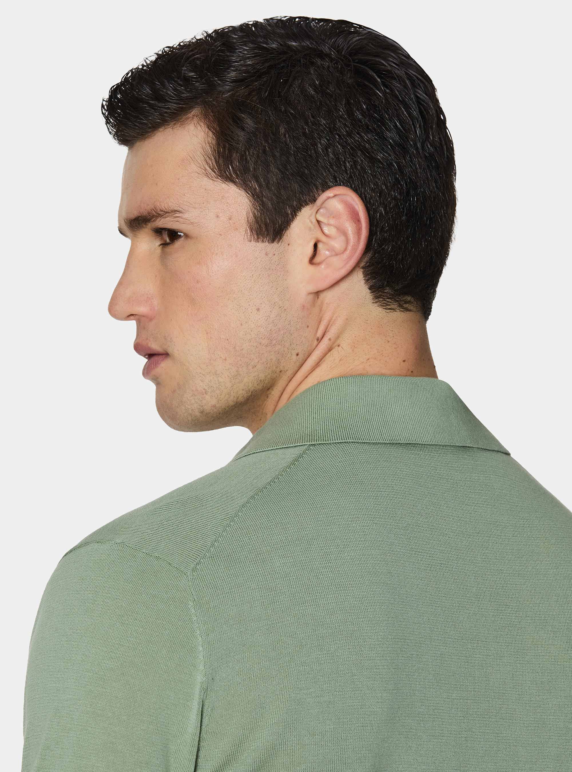 Polo in maglia in cotone m/c, SALVIA 0602C