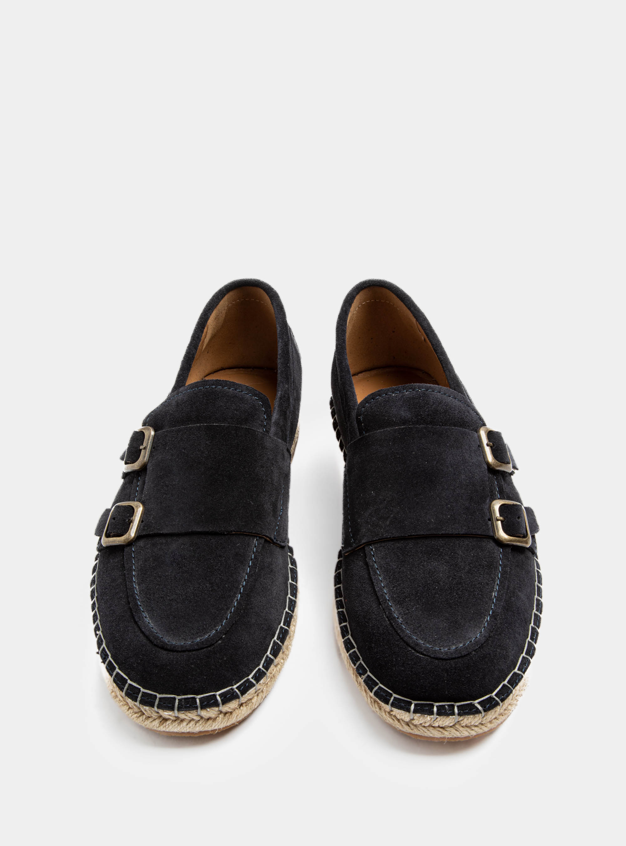 Espadrilles mit doppelter Schnalle, NAVY 0218C