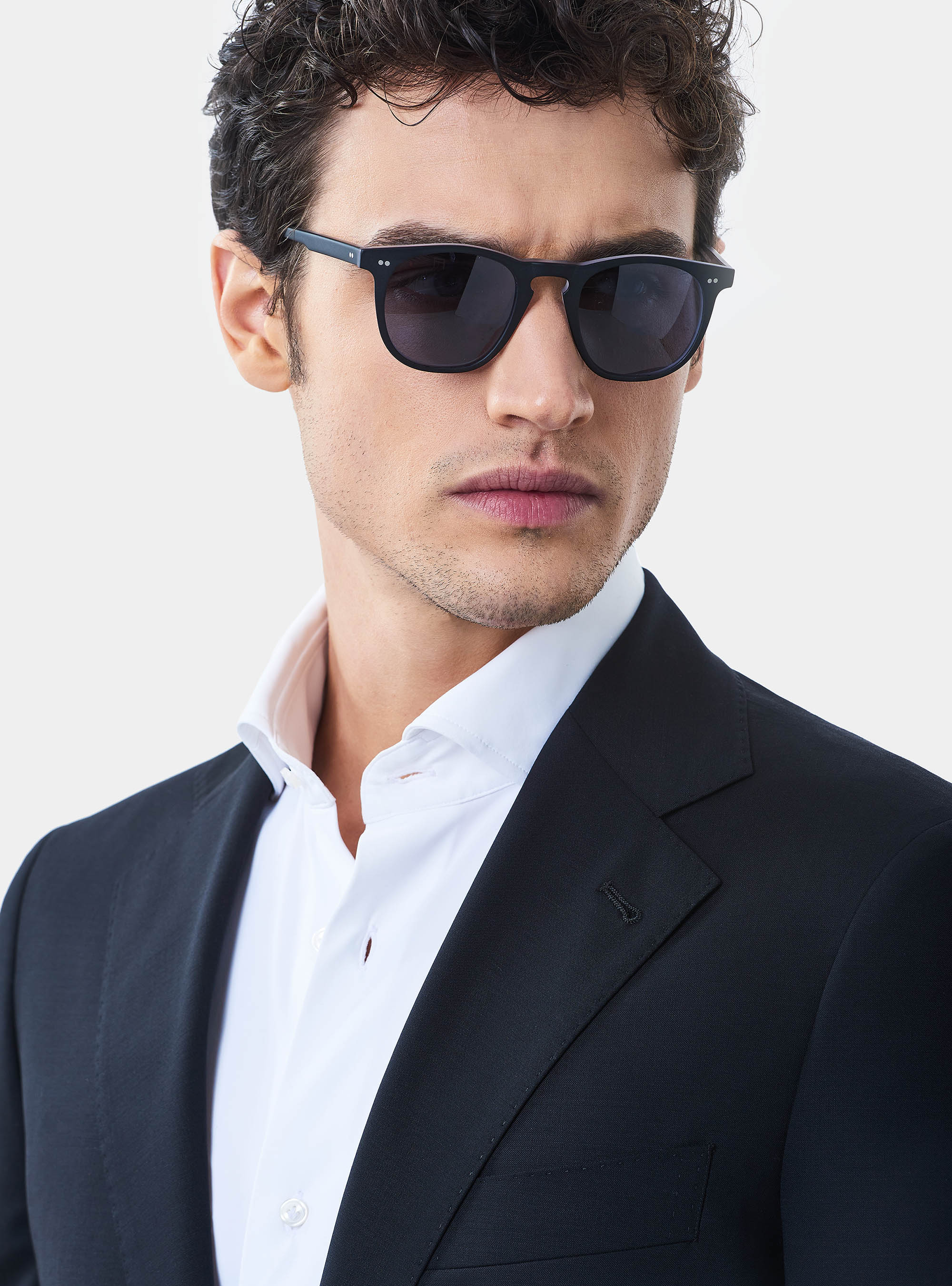 Giacca per abito in lana travelwear, NERO