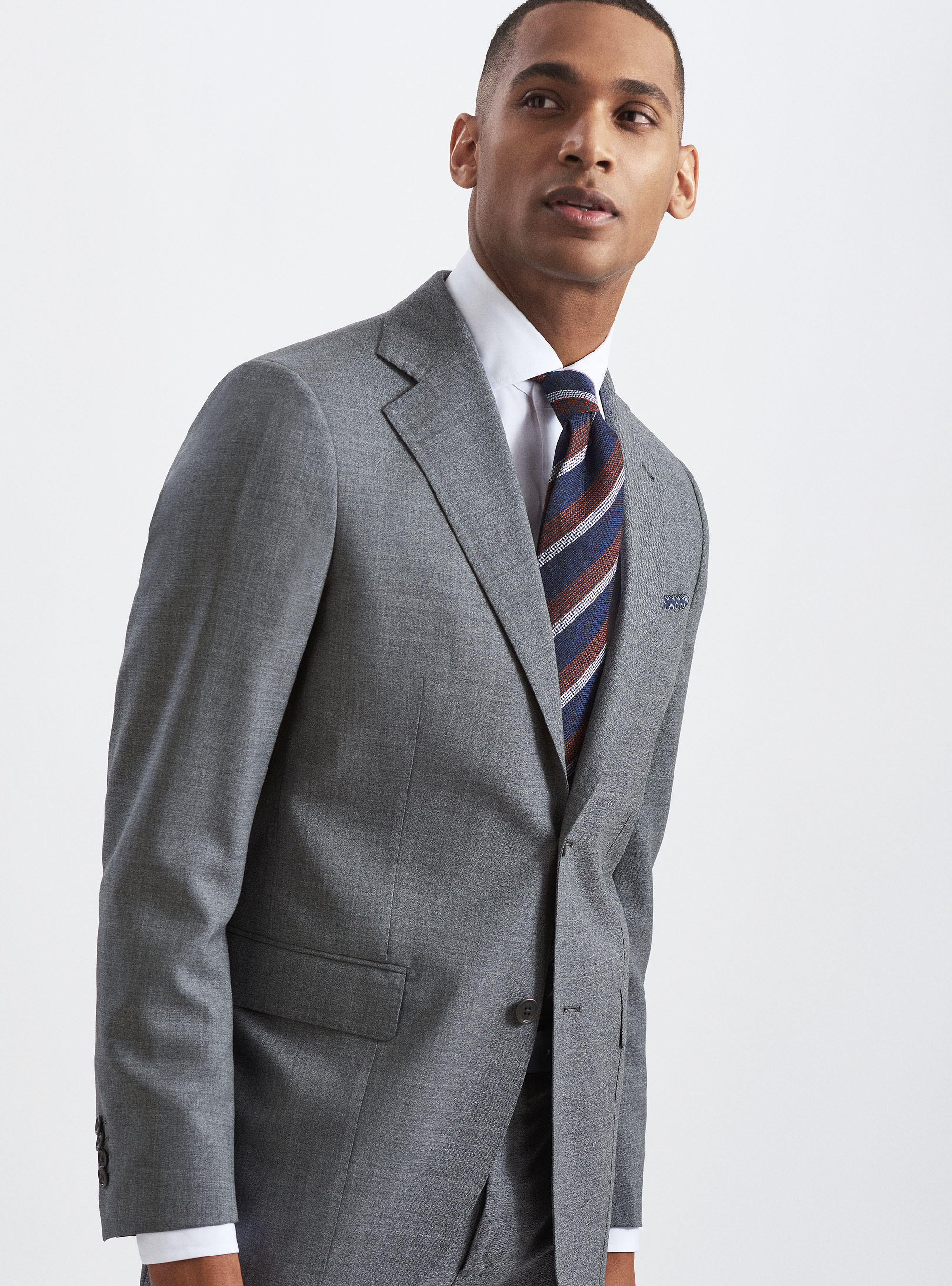 Suit blazer in pure wool Vitale Barberis Canonico fabric, GREY