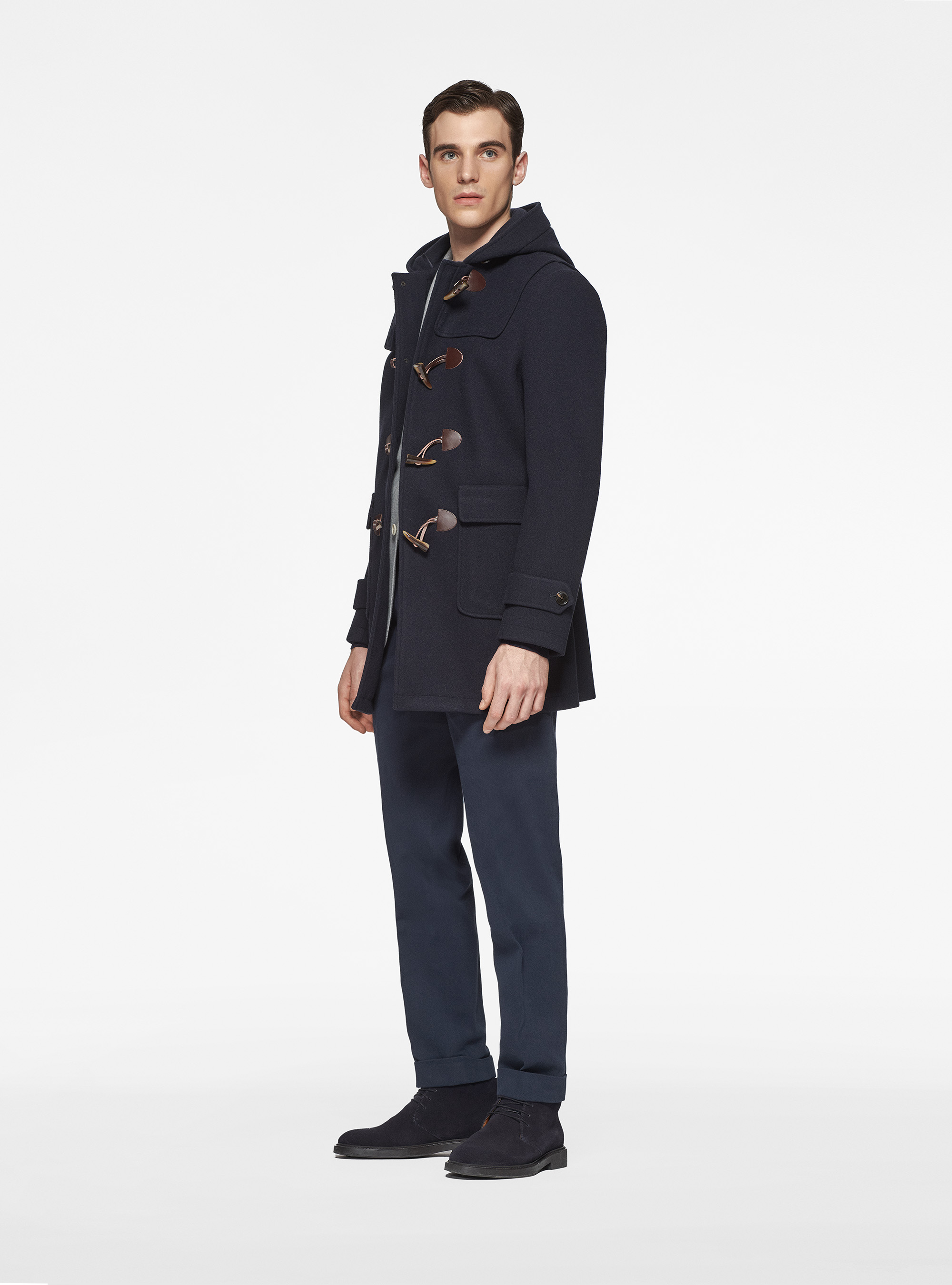 【AAKE】HOODY HALF DUFFLE COAT Oversized Half Duffle Coat(BLACK) | ファッション通販サイト NUGU