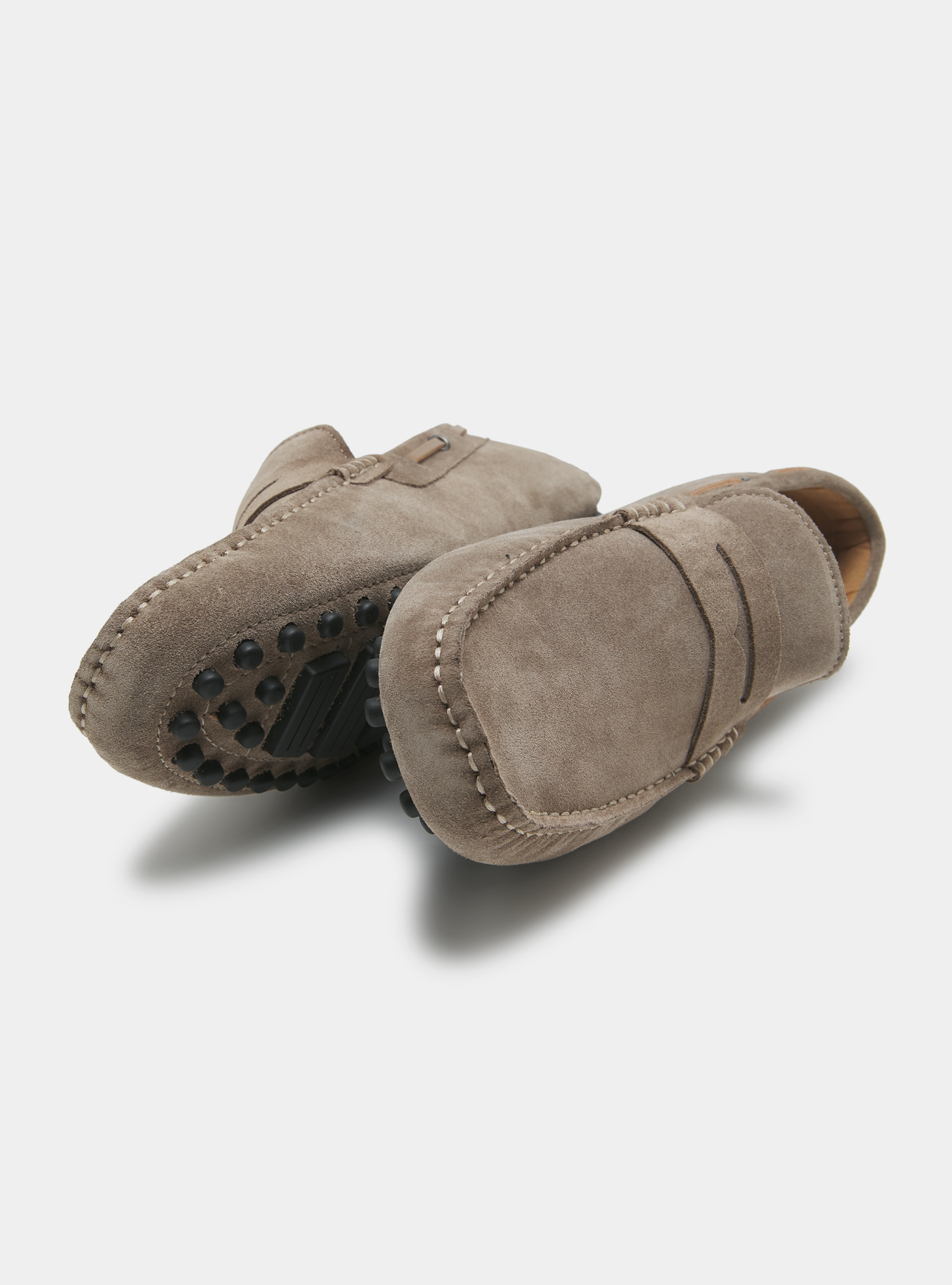 Suede Boat Loafers, MUD