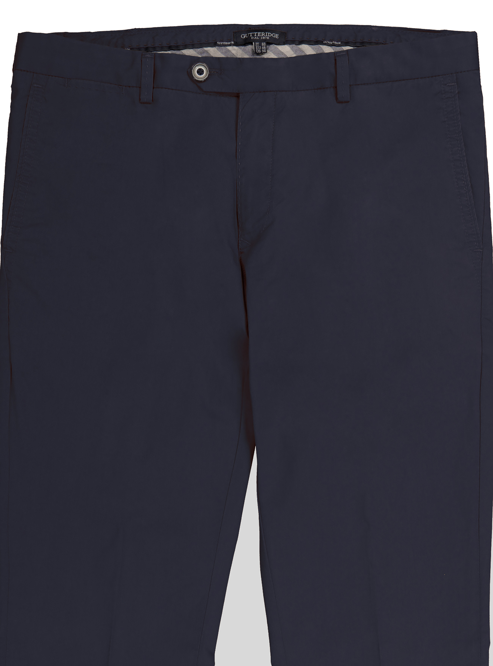 Pantaloni chino in popeline di cotone, BLU NAVY