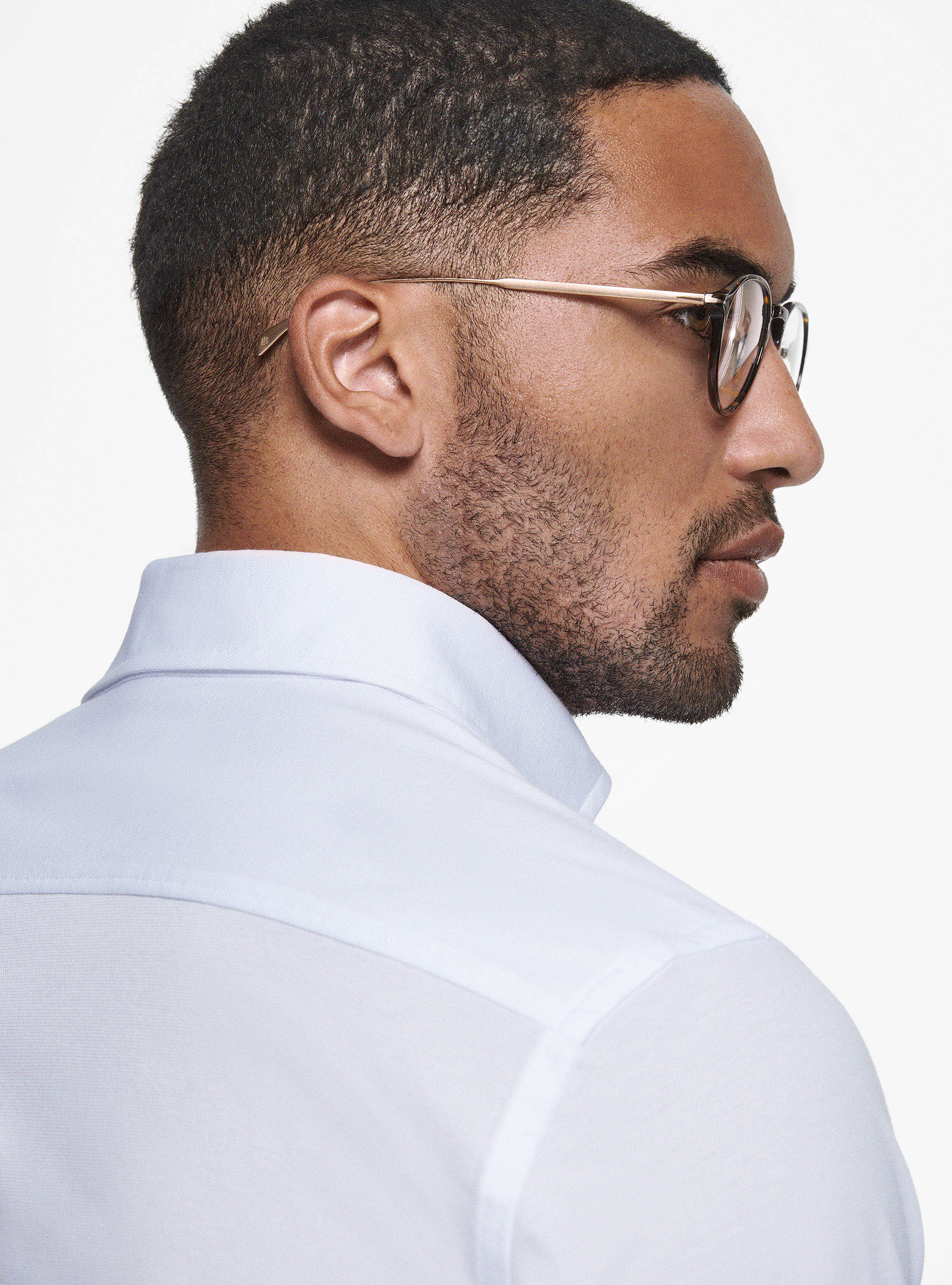 COOLMAX fabric pique shirt, WHITE