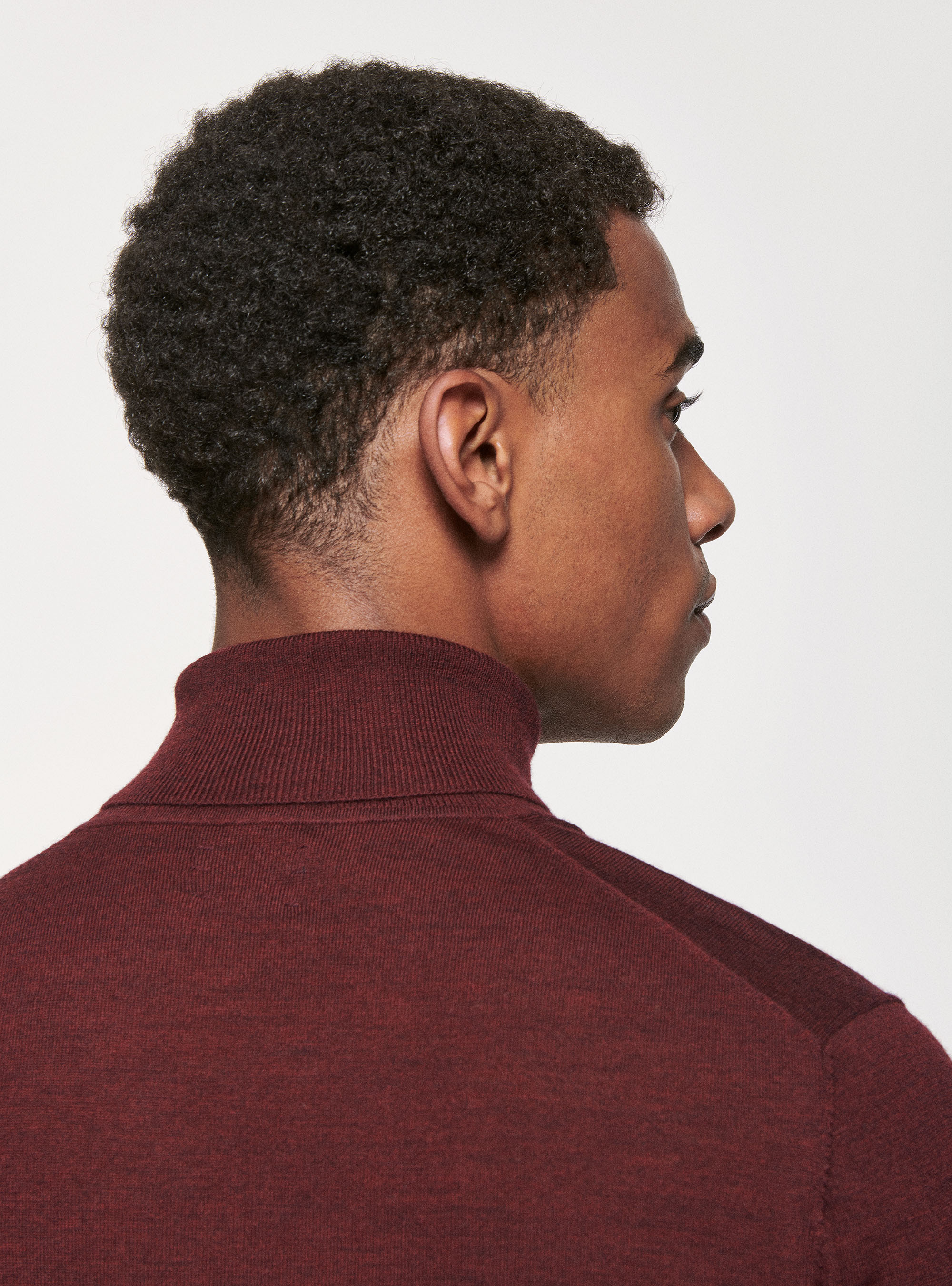 Dolcevita in pura lana merino, BORDEAUX