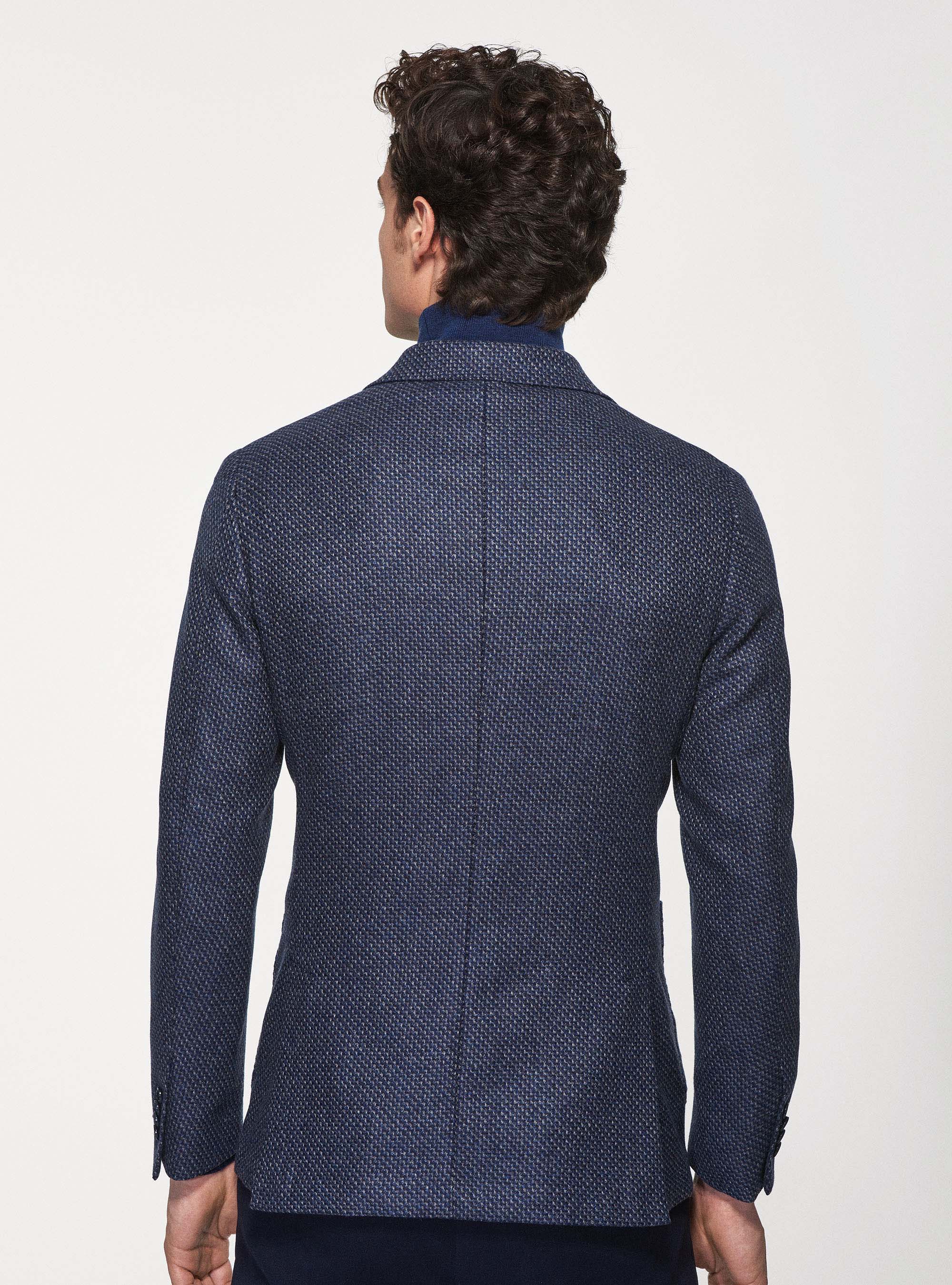 Giacca in lana cashmere, BLU