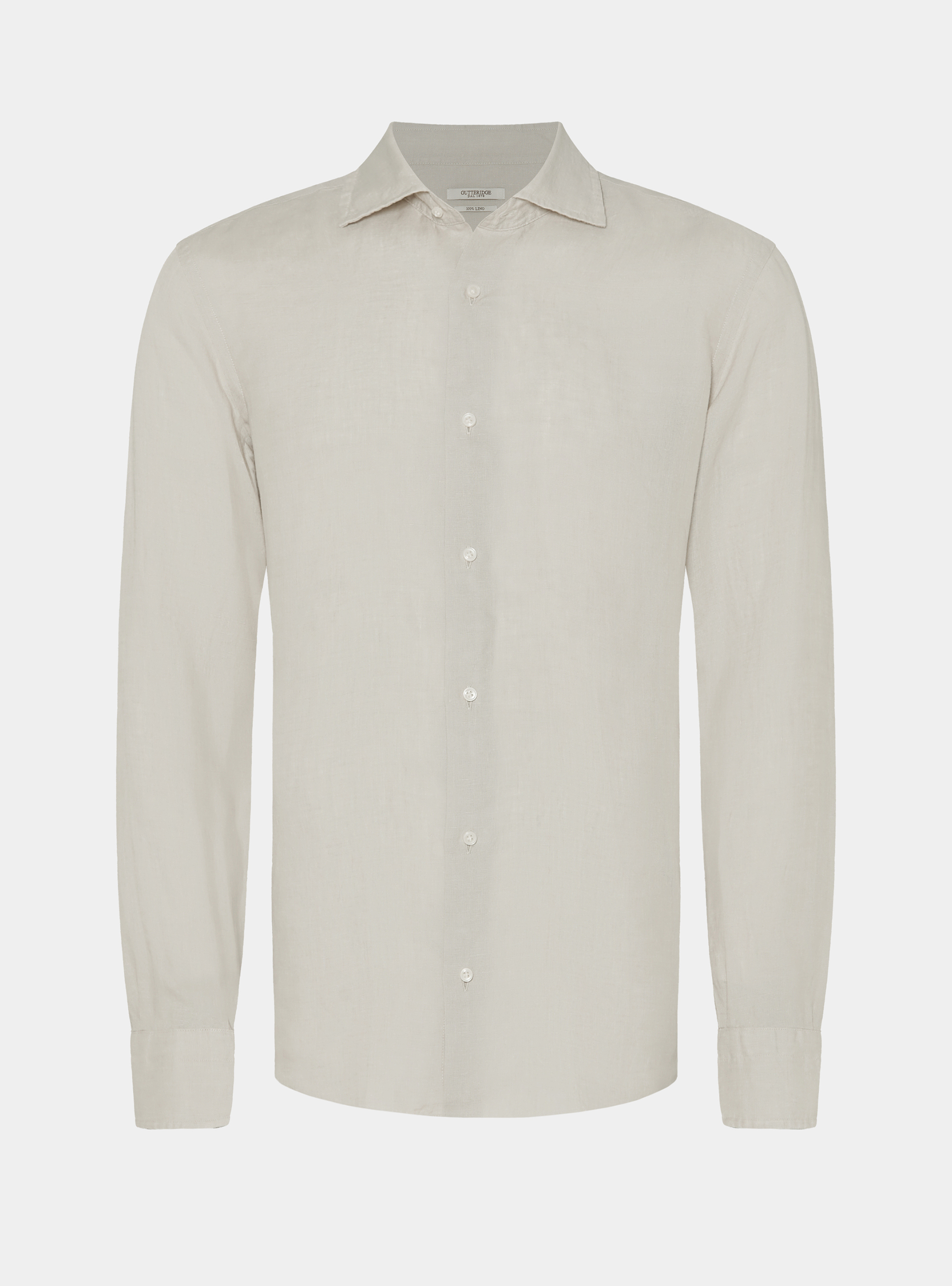 Camicia in puro lino, ECRU 0536C