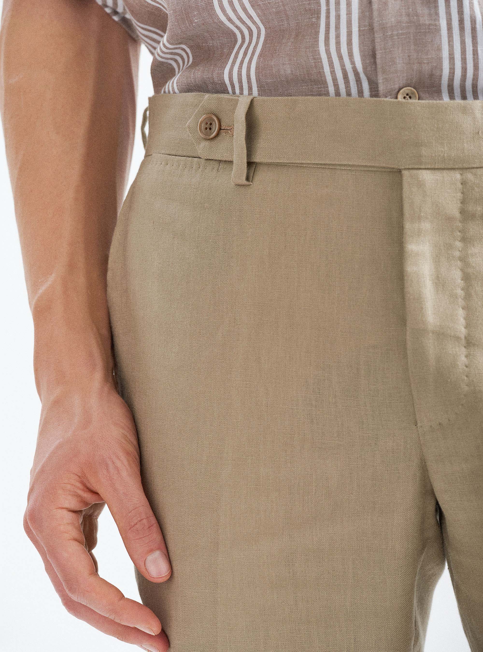 パンツ 00s GRANT THOMAS linen slacks Grant Super Linen Pants / Moonbeam – J.Lindeberg