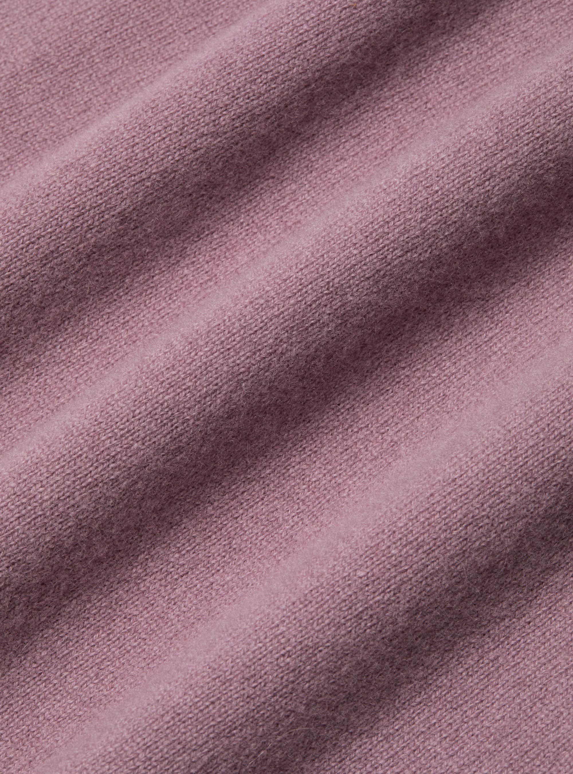 Maglia girocollo in lambswool e cashmere, LAVANDA 0465C