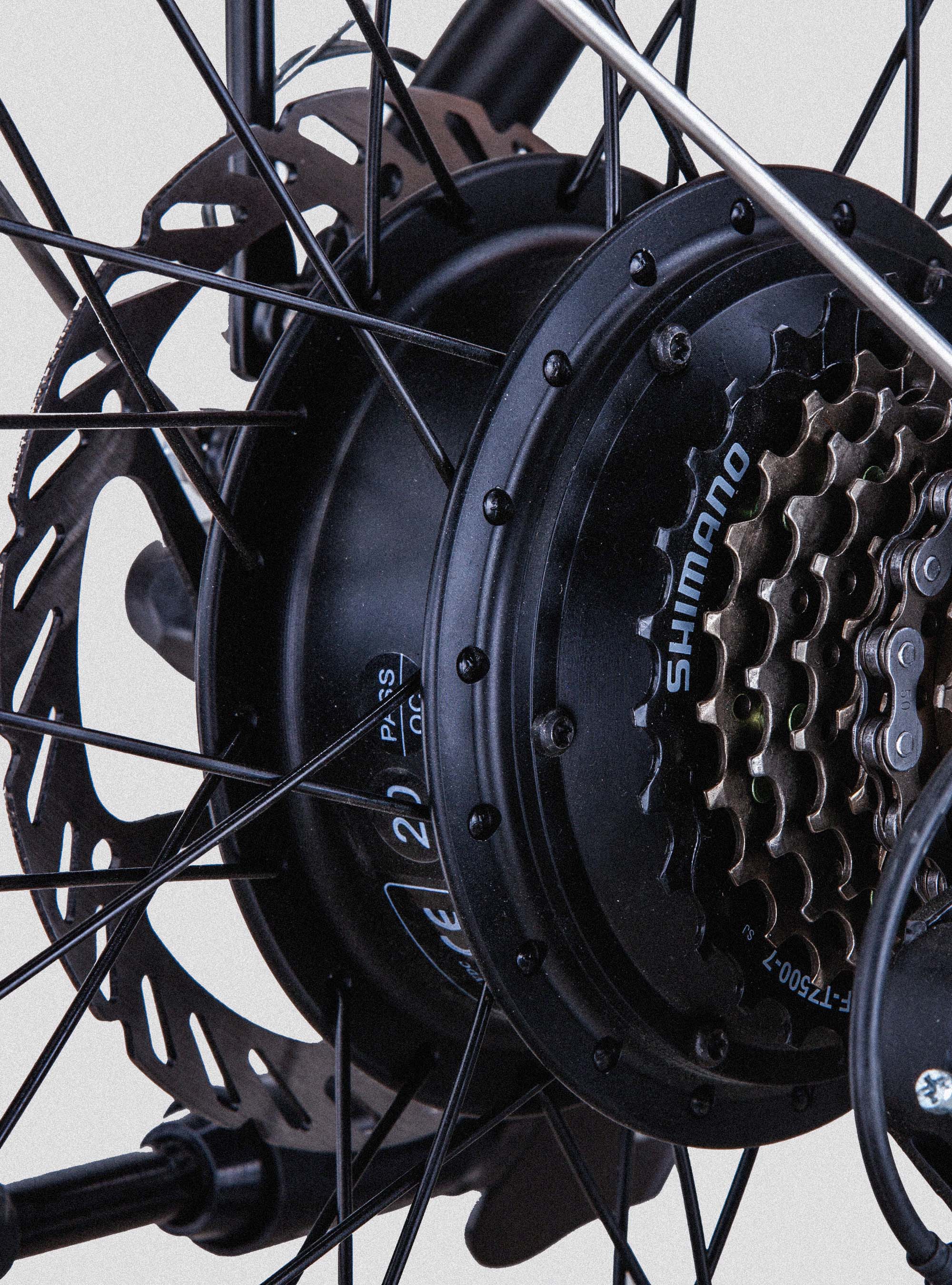 Electric folding bike Ebike RKS 250W Shimano lithium battery, C101 BLACK