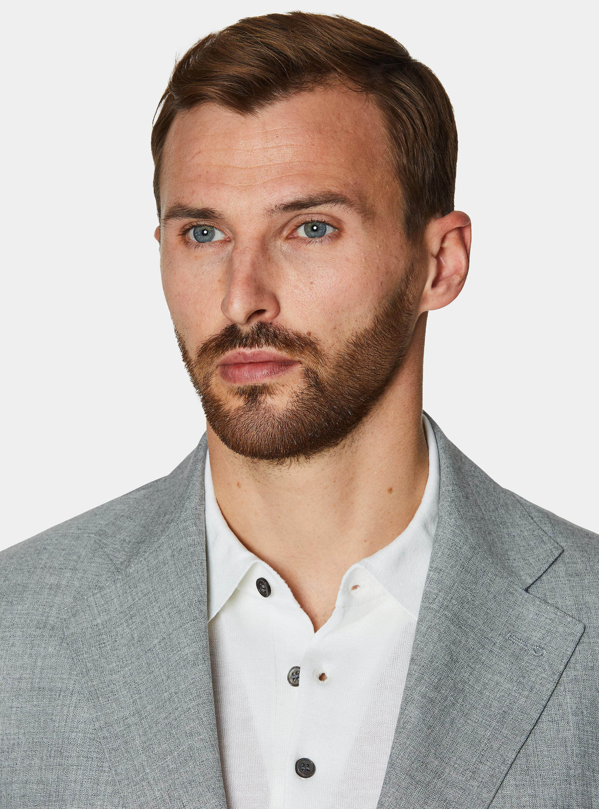 Vitale Barberis Canonico pure wool suit blazer, LIGHT GREY MELANGE