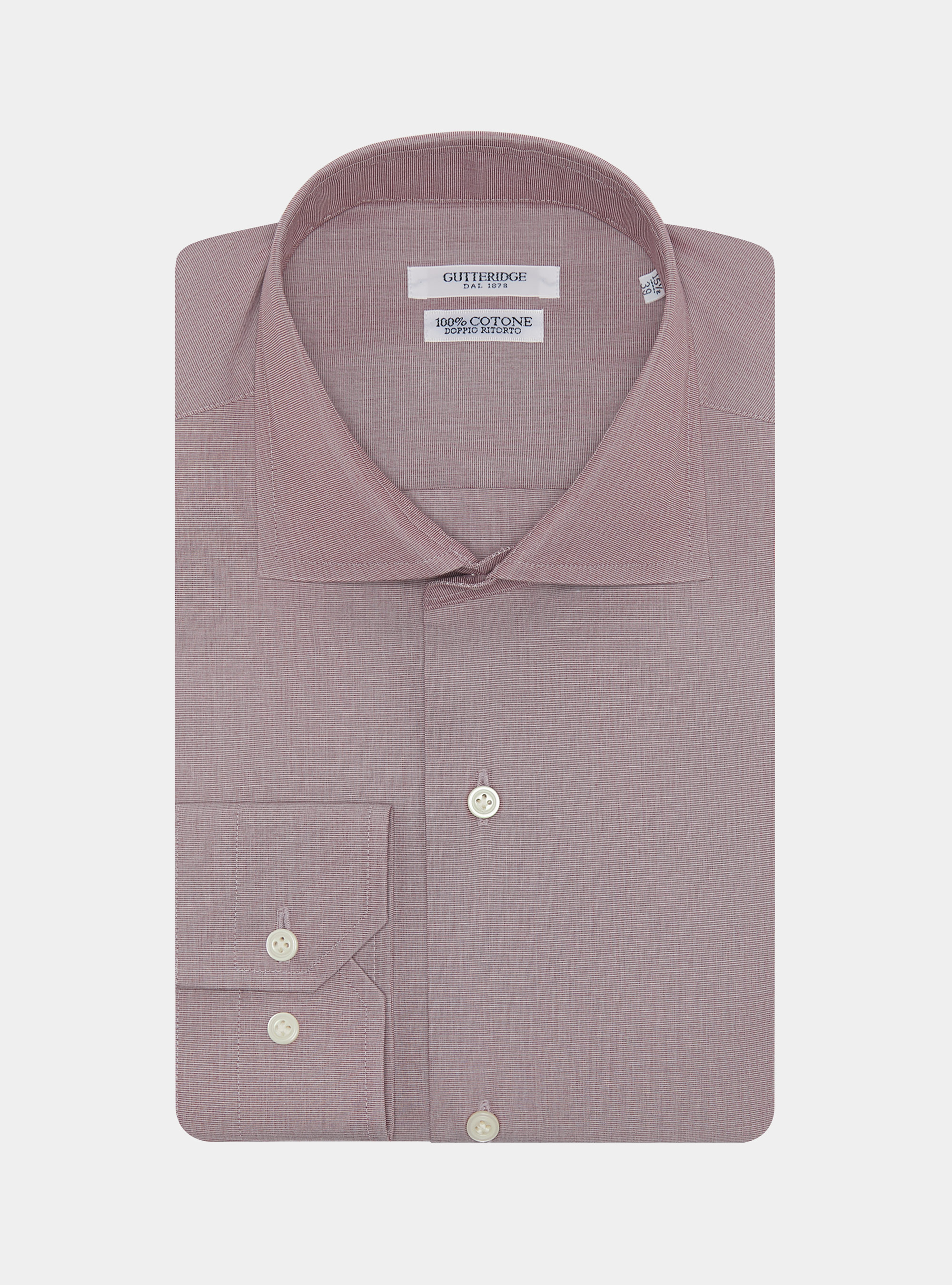 Camicia in fil a fil di cotone, CIPOLLA