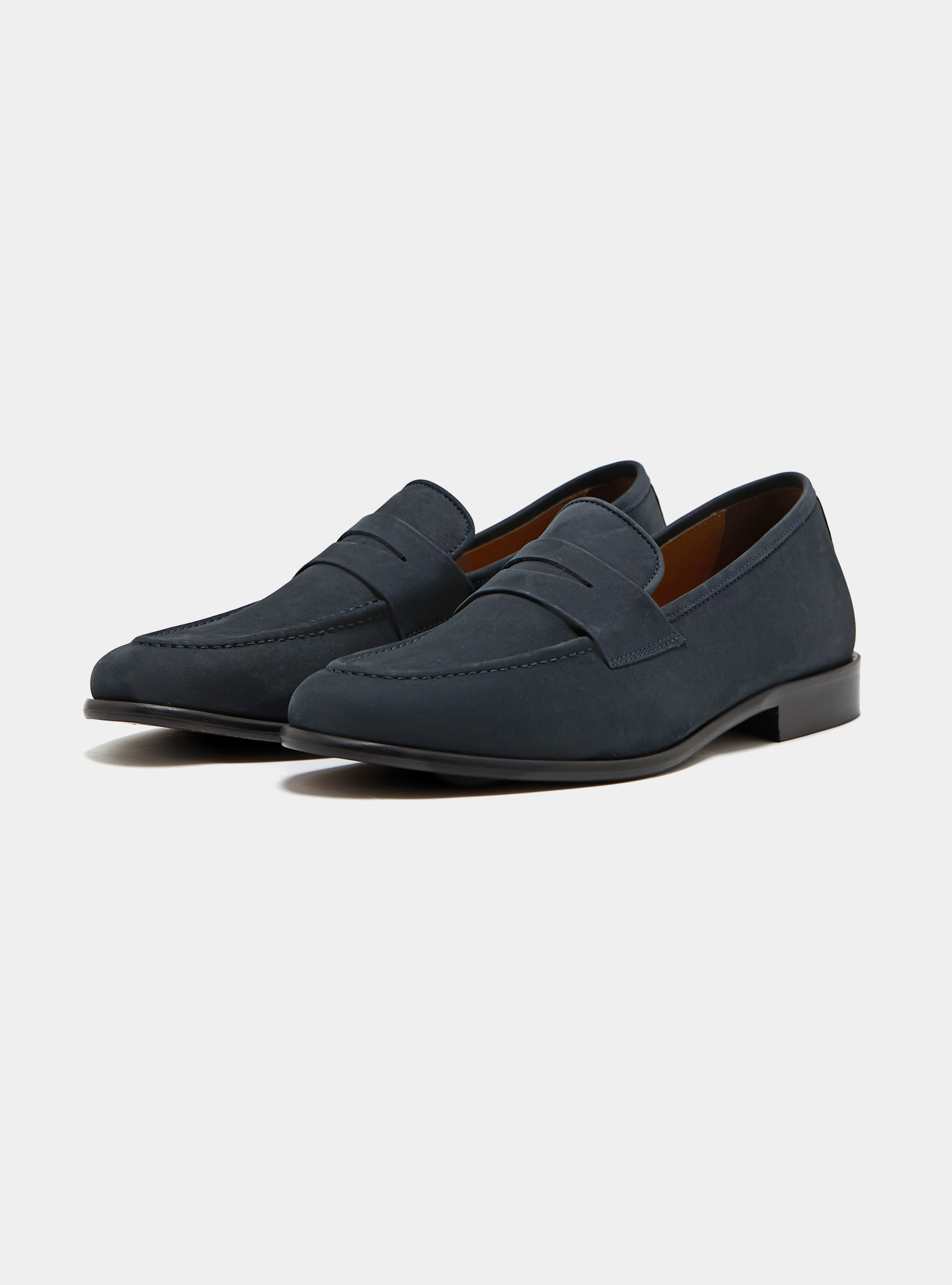 Nubuck loafers, BLUE