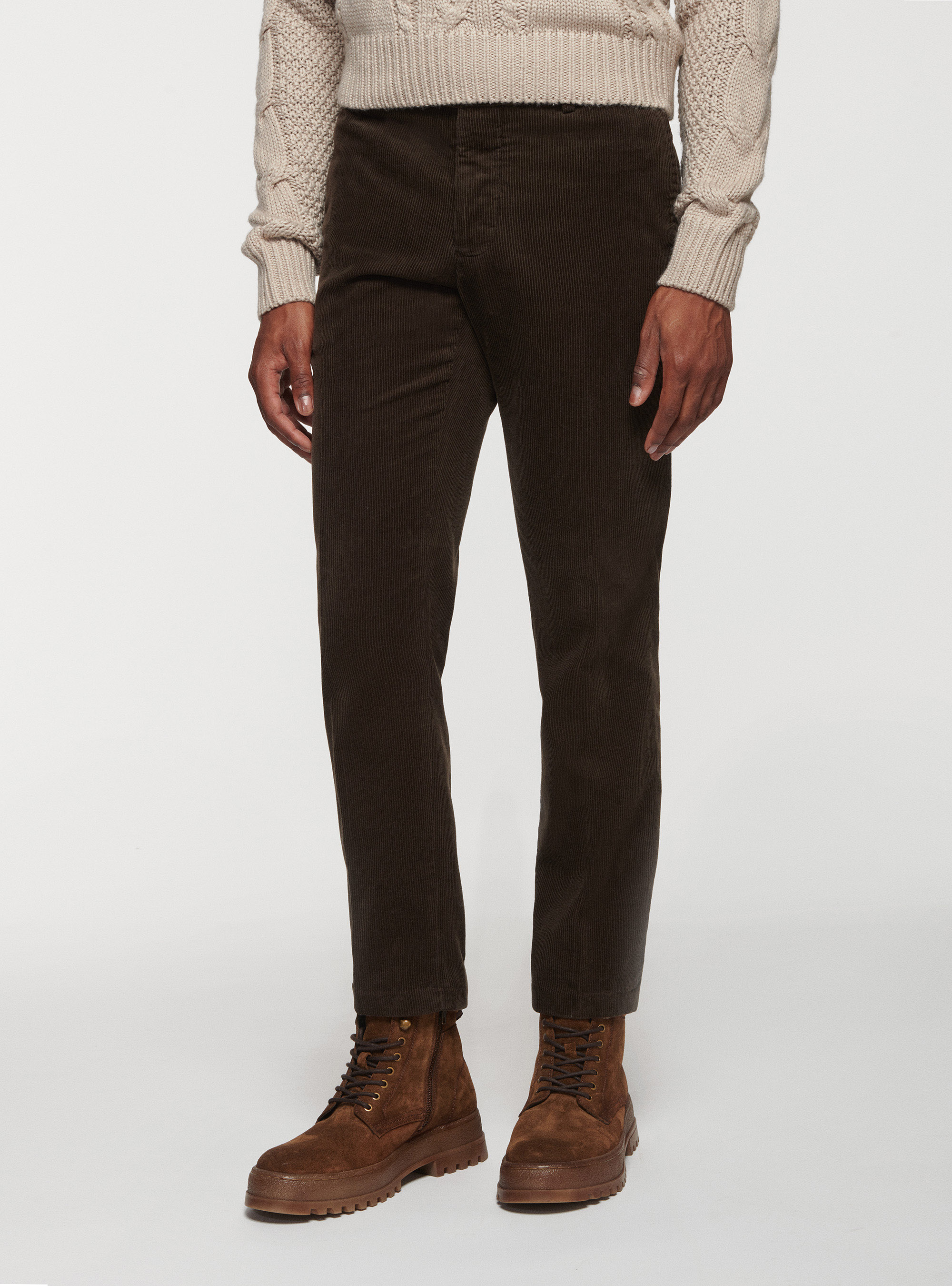 Corduroy trousers, BROWN