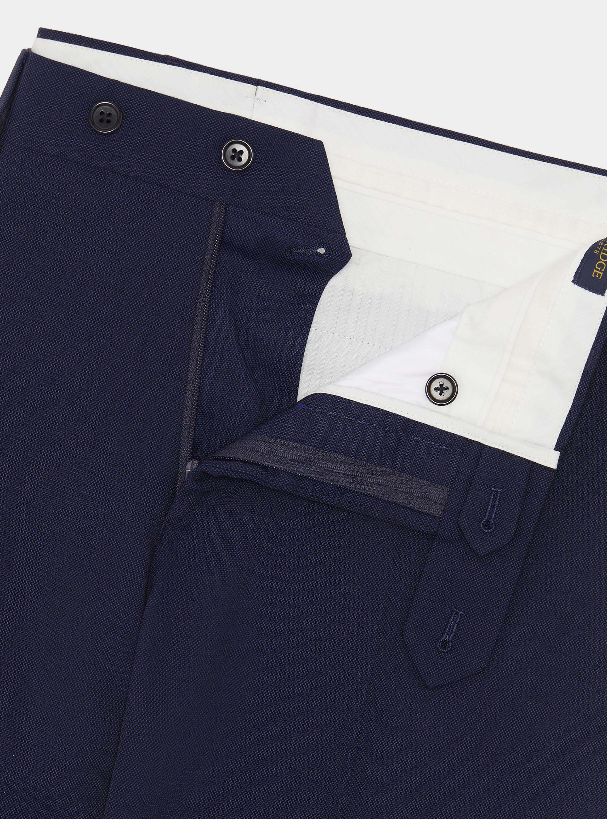 Pantalones de traje ojo de perdiz, AZUL MARINO