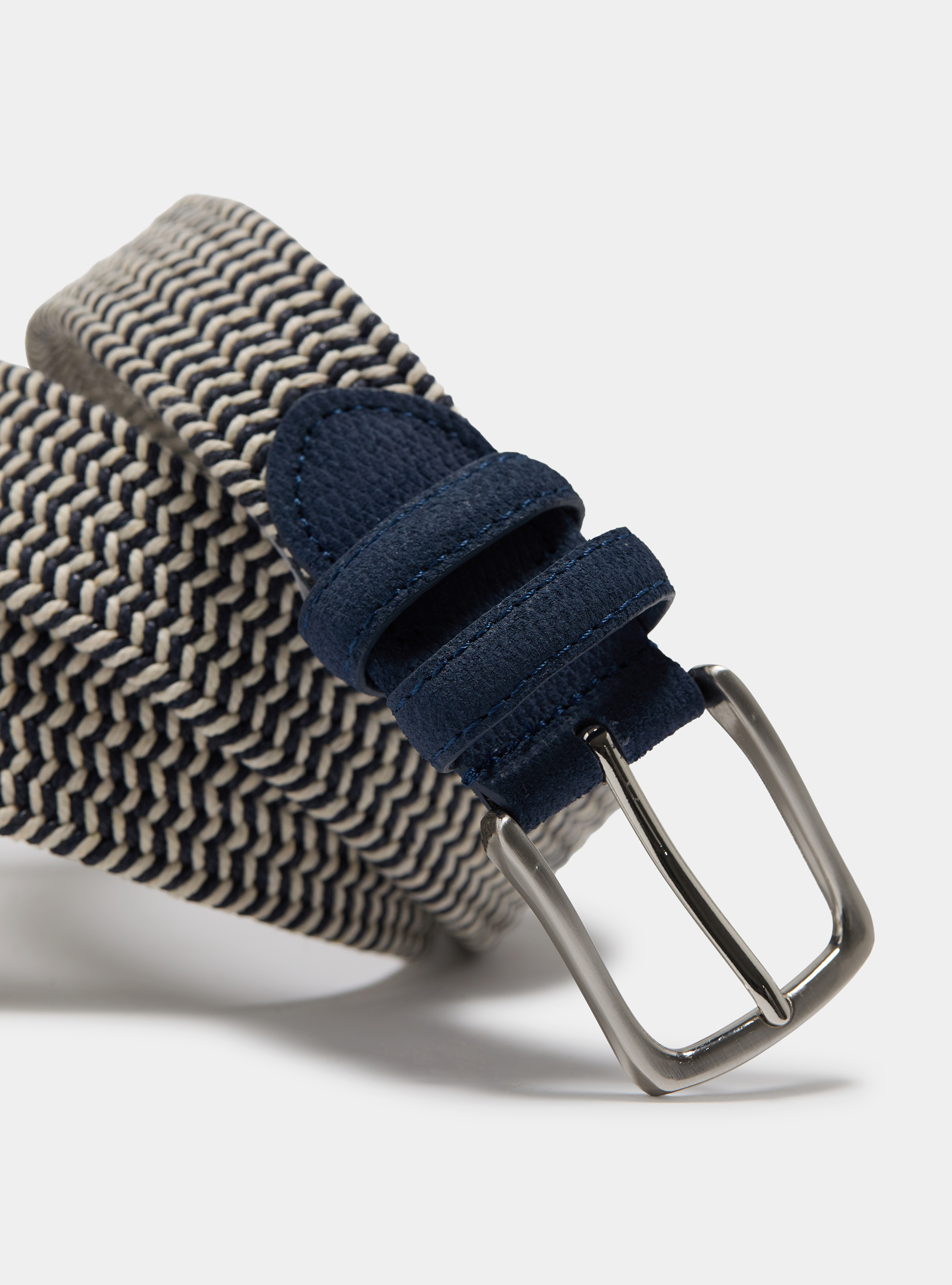 Cintura intrecciata a due colori, BLU