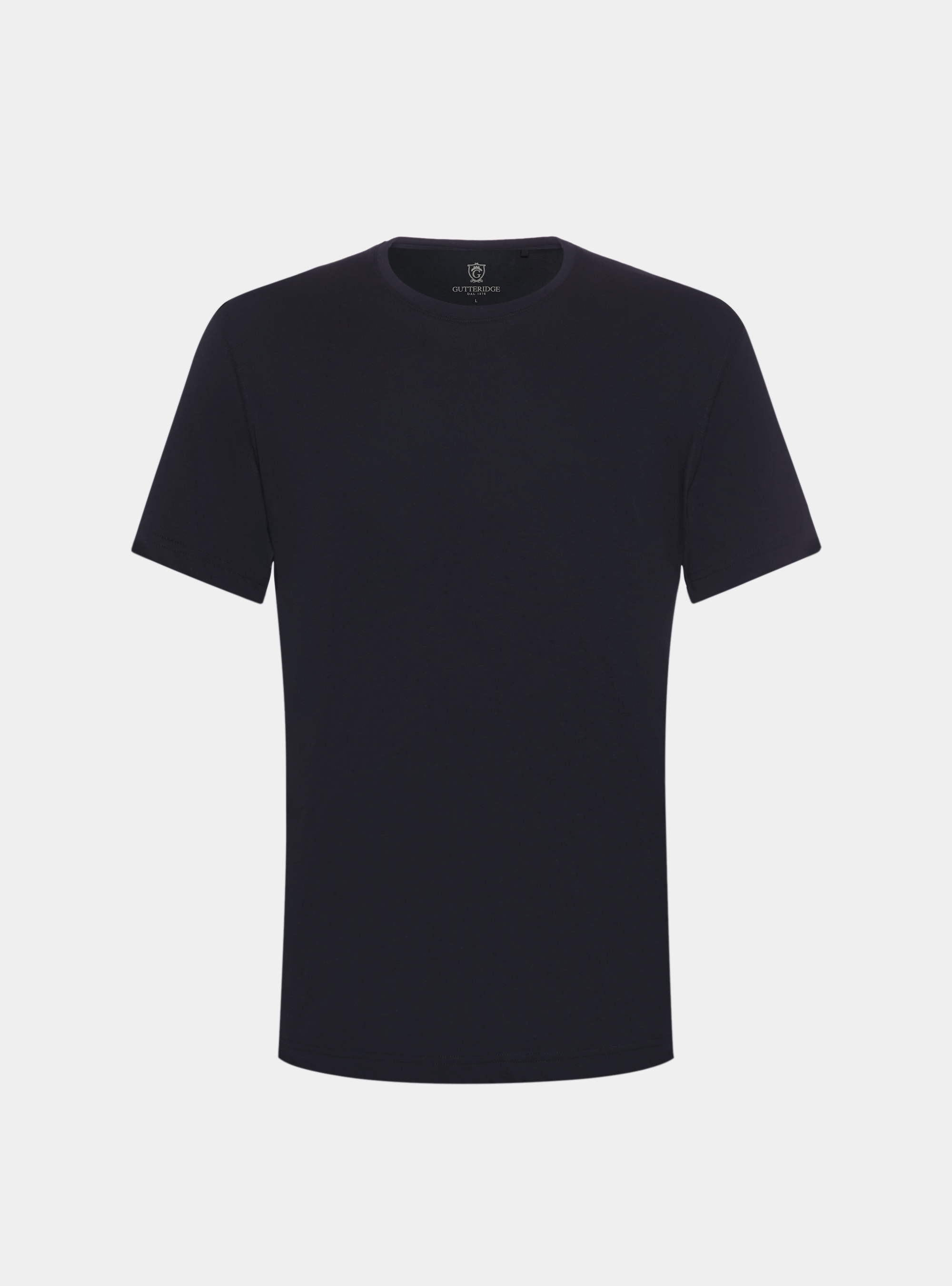 Half-sleeve T-shirt in Supima cotton, NAVY BLUE