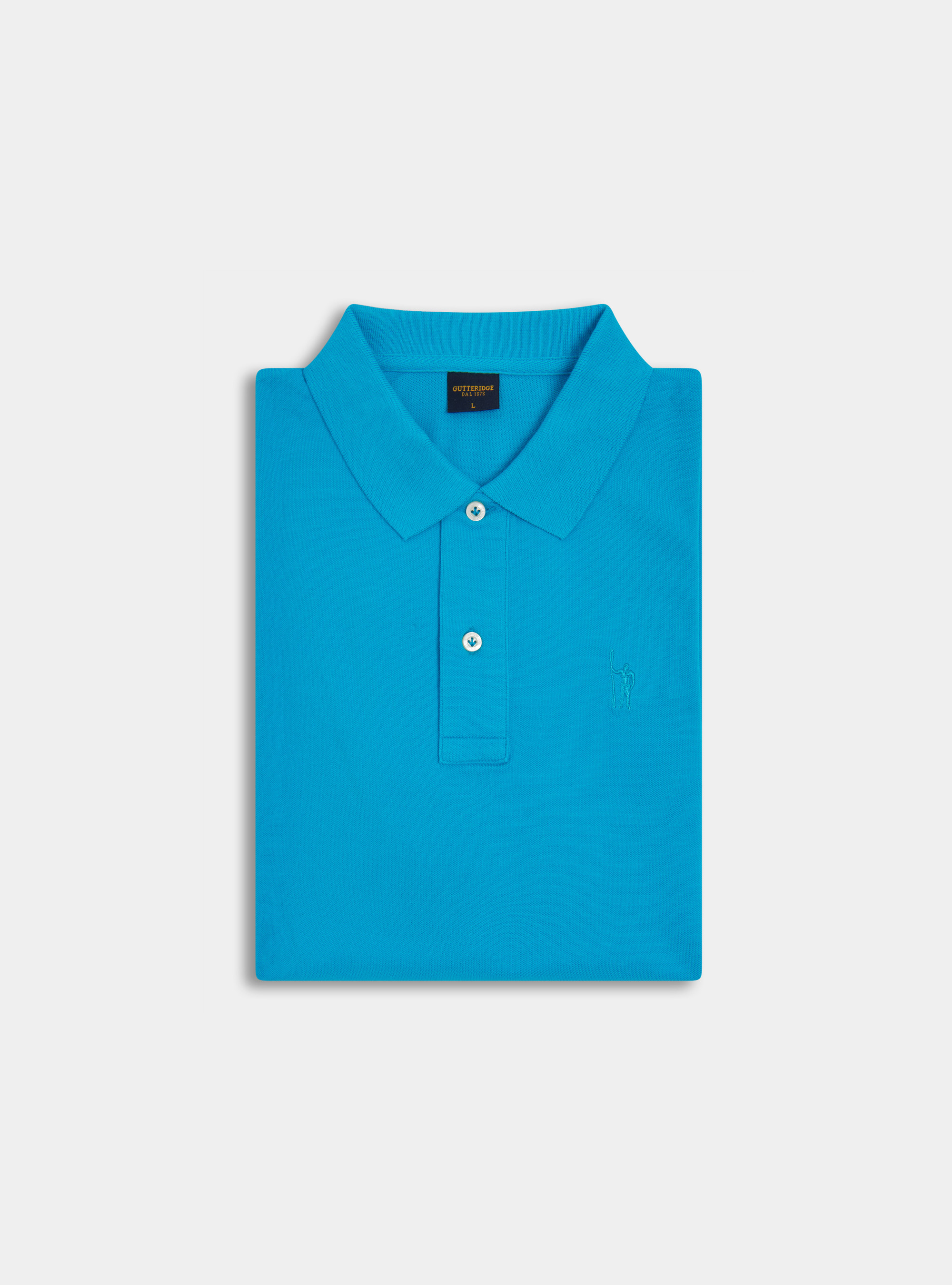 Polo classique en piqu&eacute;, TURCHESE 0258C