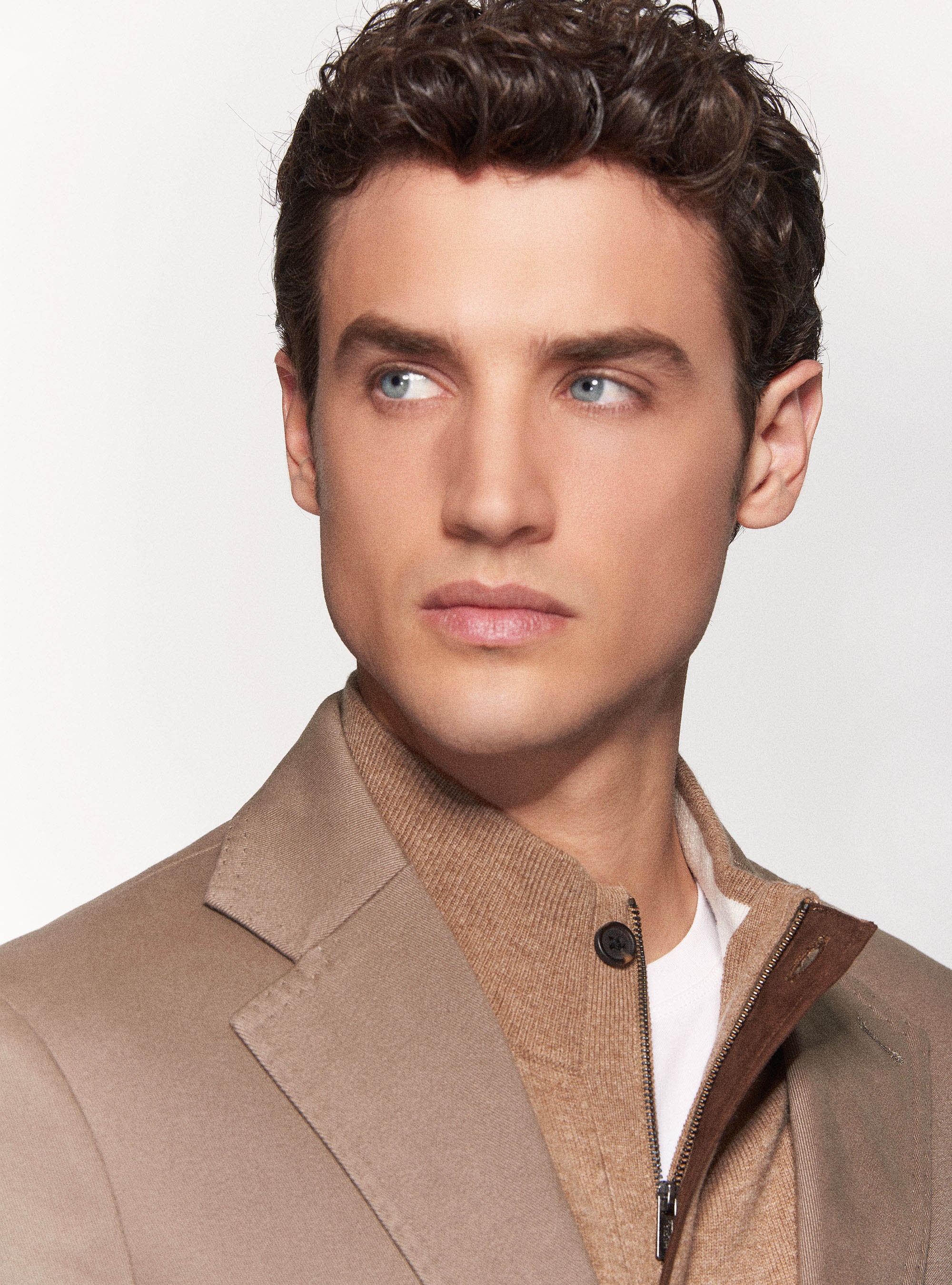 Frosted cotton blazer, MUD