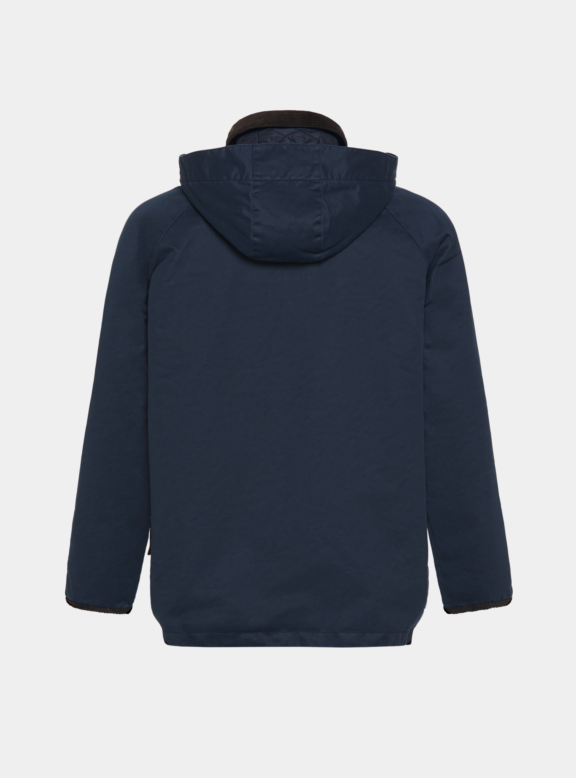 Giacca cerata in misto cotone, BLU NAVY