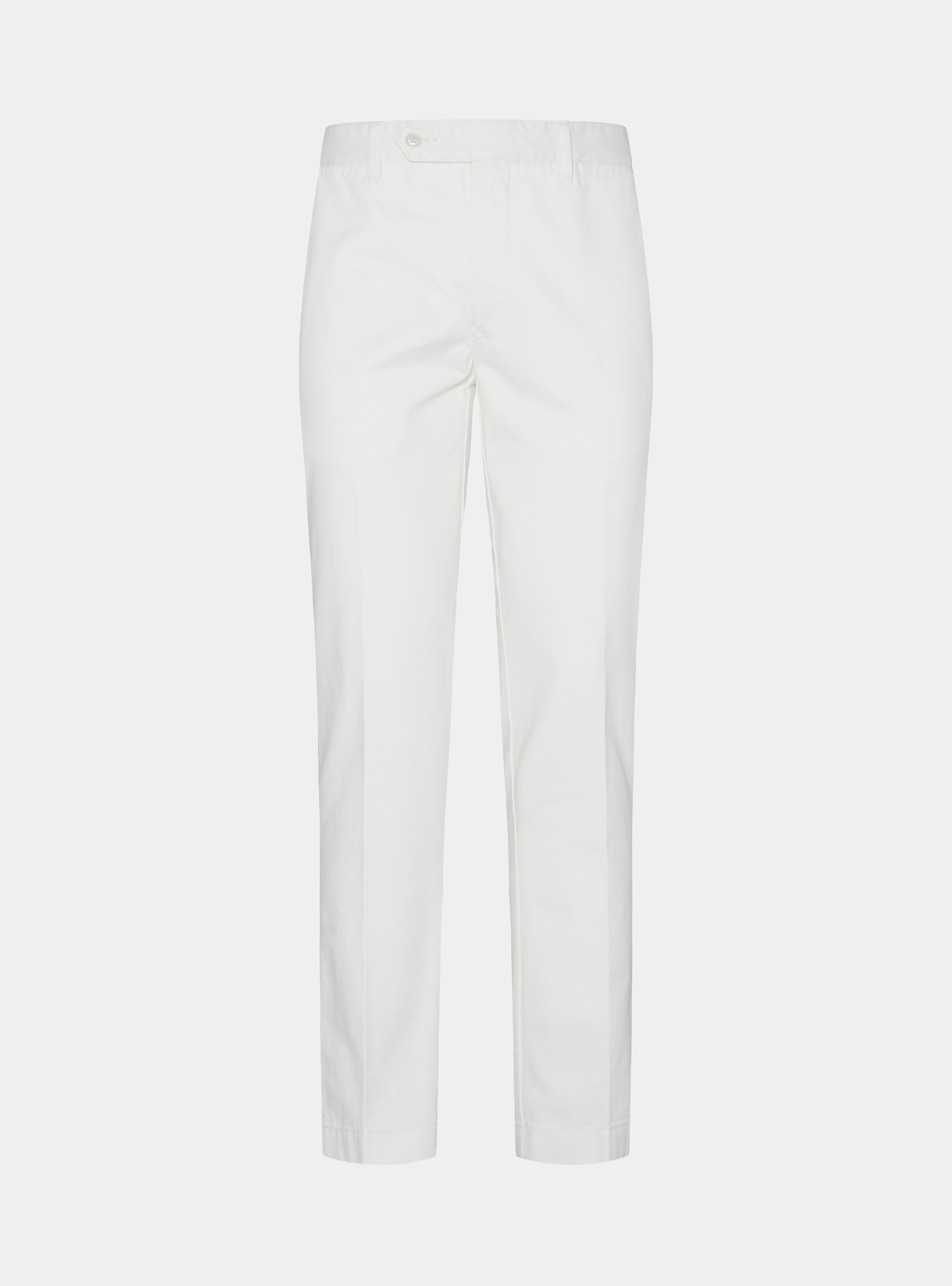 Pantalones chinos de sarga de algod&oacute;n, BLANCO