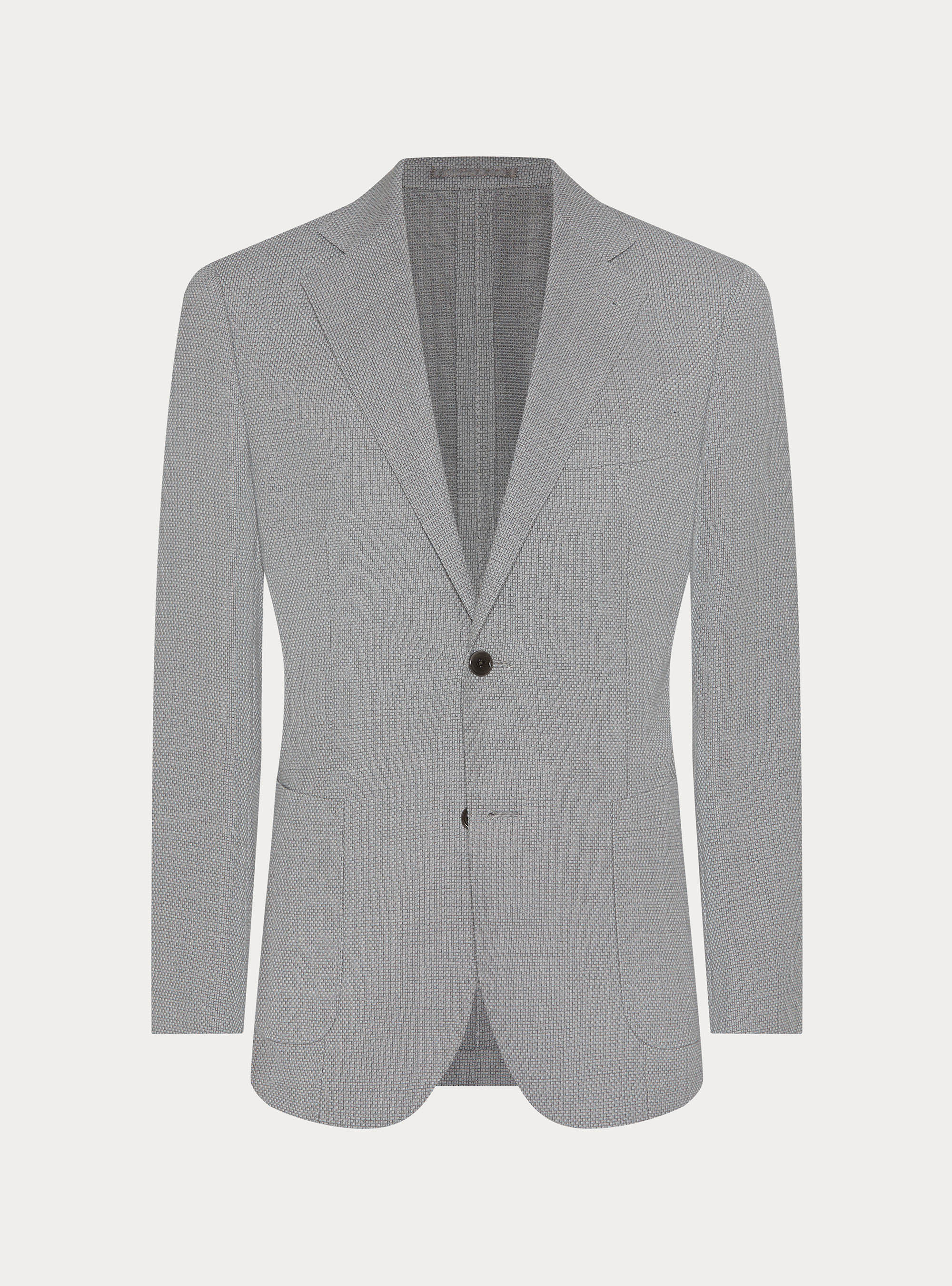 Americana de lana hopsack, GRIS MARENGO