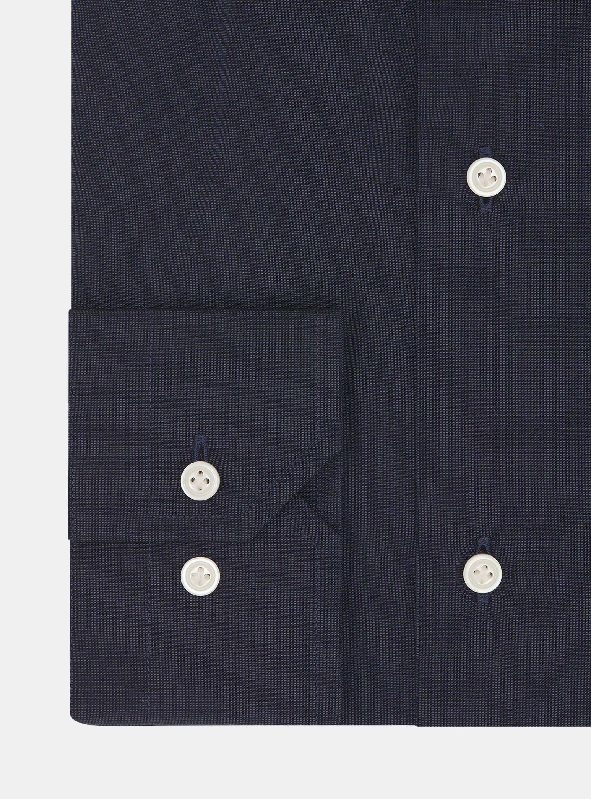 Camisa de algod&oacute;n fil a fil, AZUL MARINO