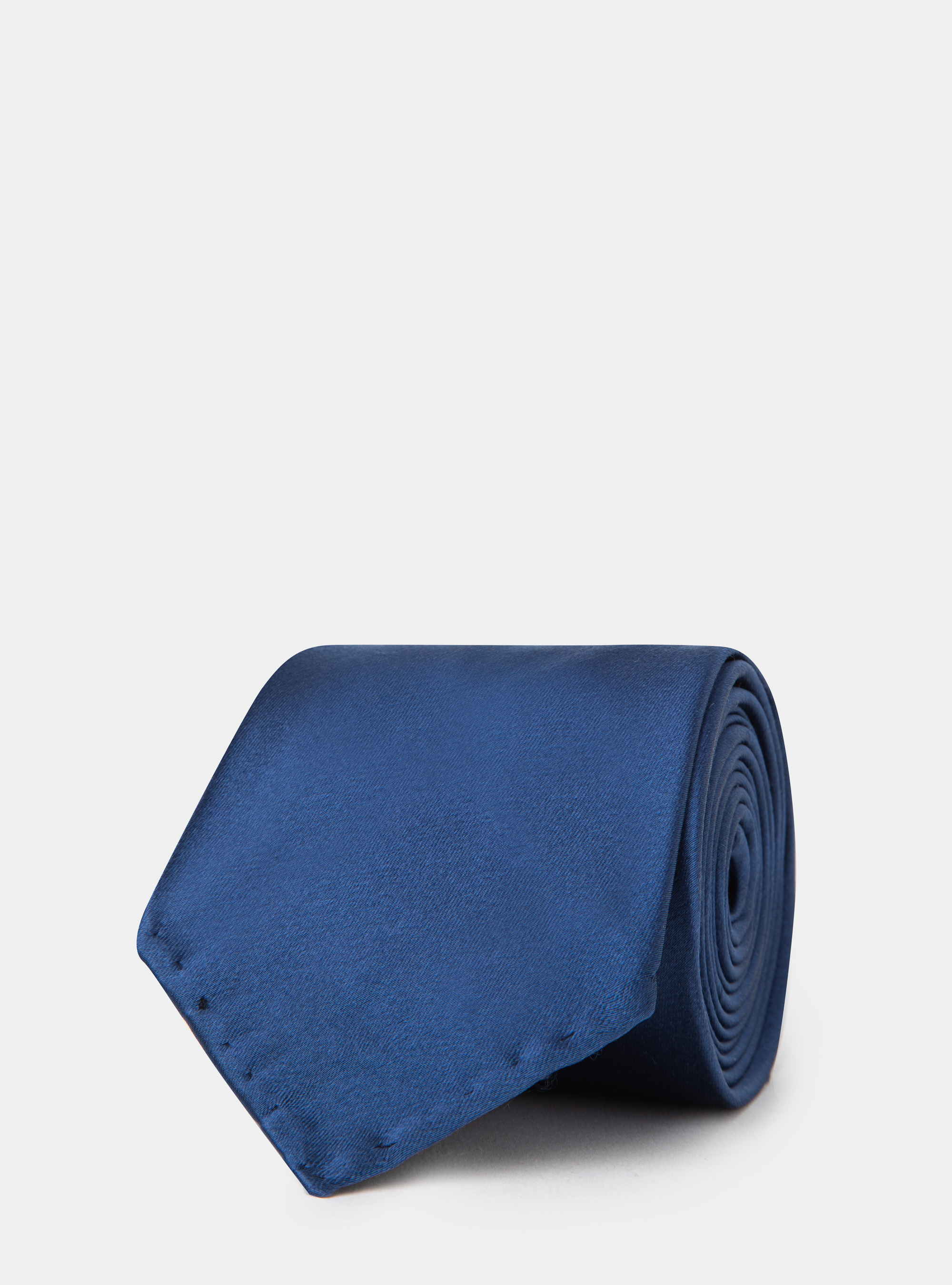 Cravatta in pura seta tinta unita, INCHIOSTRO